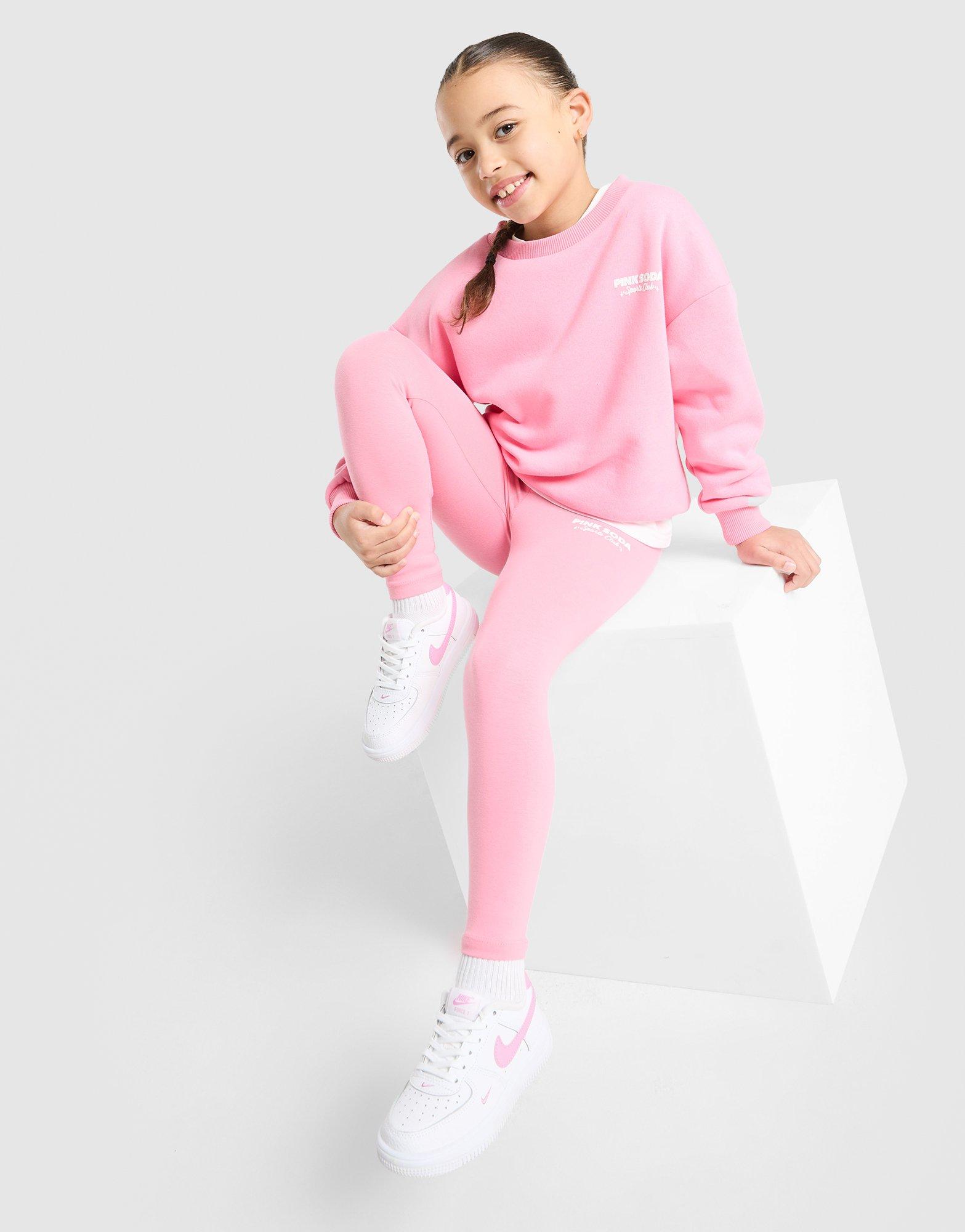 Pink Soda Sport Girls Sporty Crew Sweatshirt/Leggings Set Children