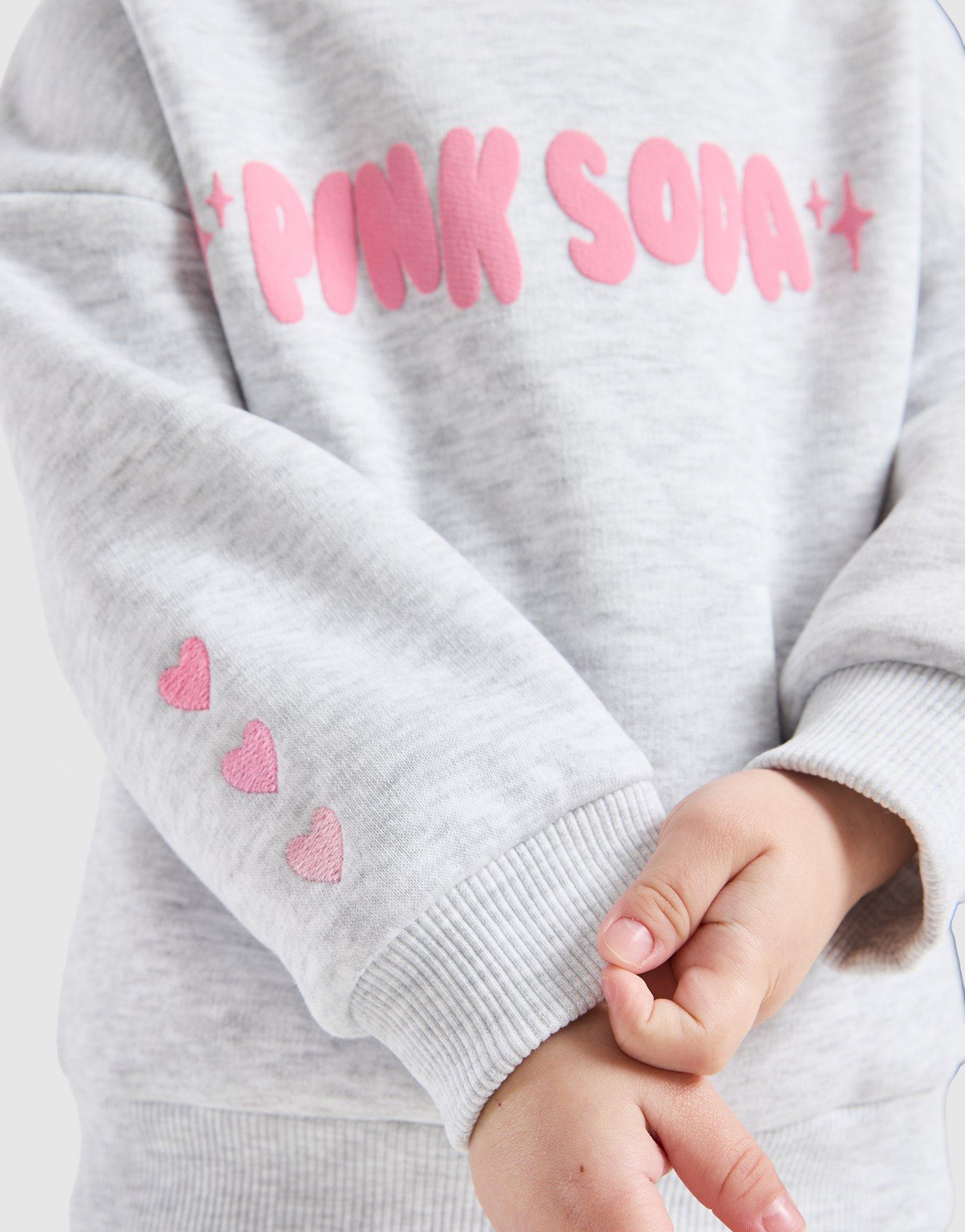 Pink Soda Sport Girls' Fade Crew Tracksuit Infant