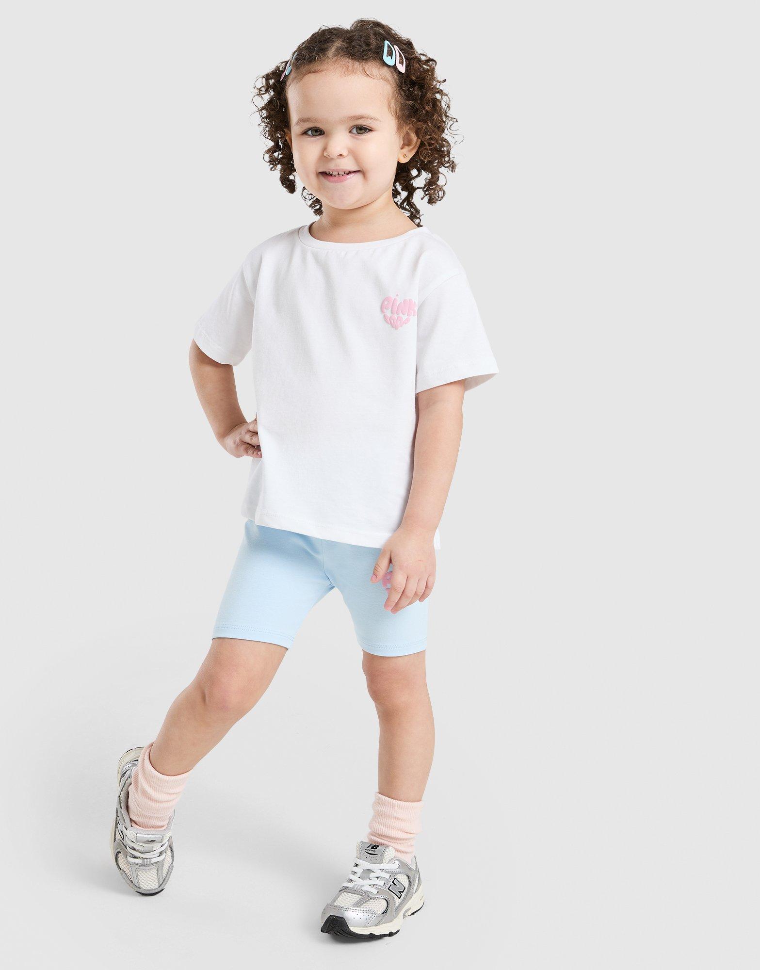 Pink Soda Sport Girls' Heart T-Shirt/Shorts Set Infant