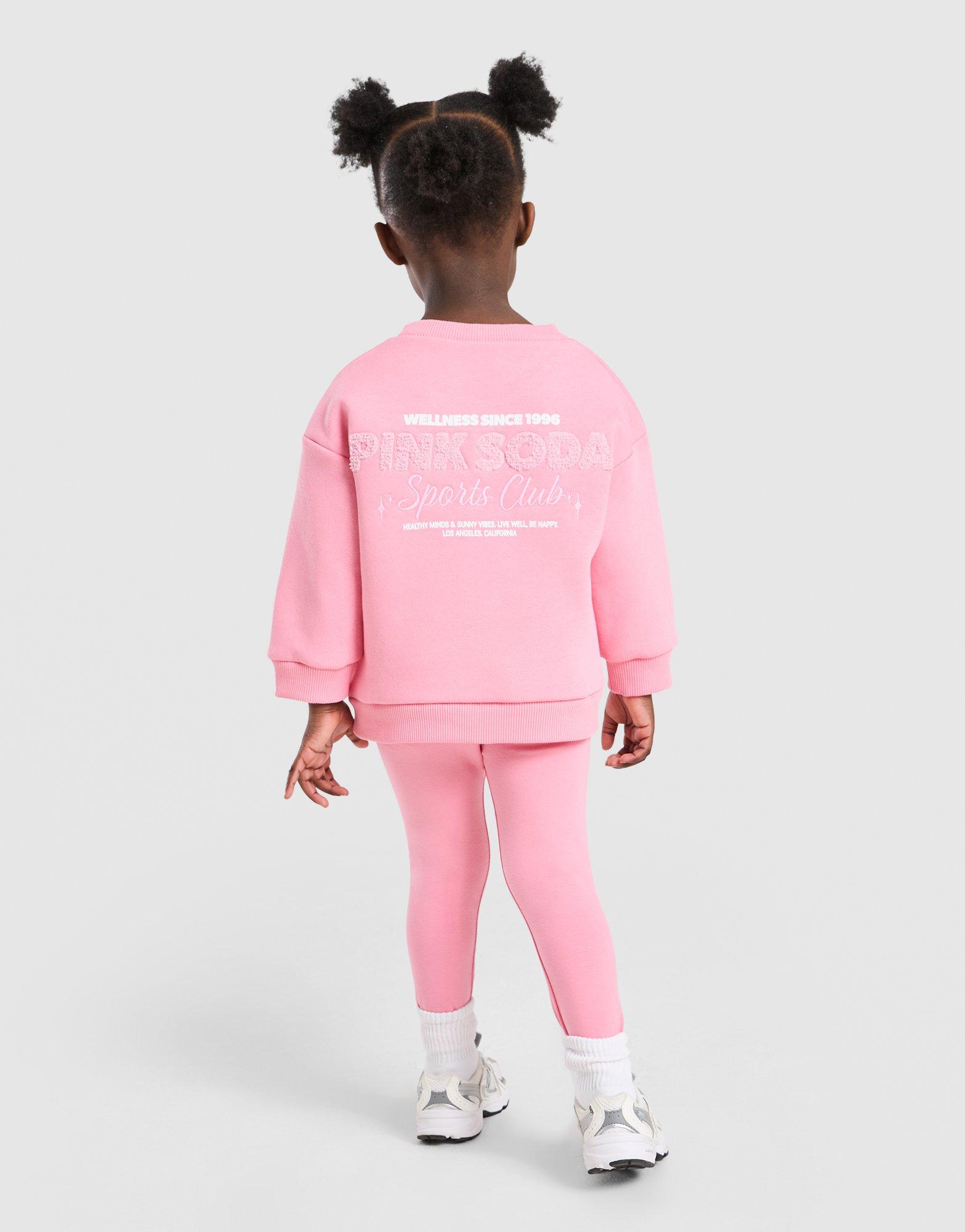 Pink Soda Sport Girls' Crew Sweatshirt/Leggings Set Infant