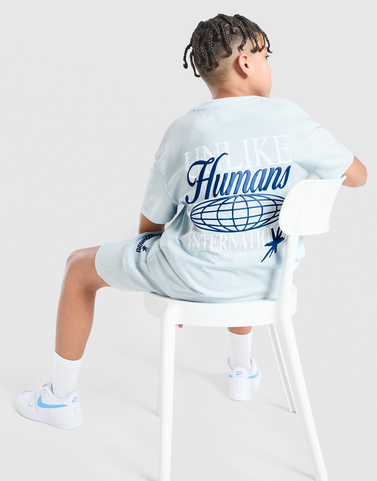 Blue Unlike Humans Global T-Shirt Junior - JD Sports NZ