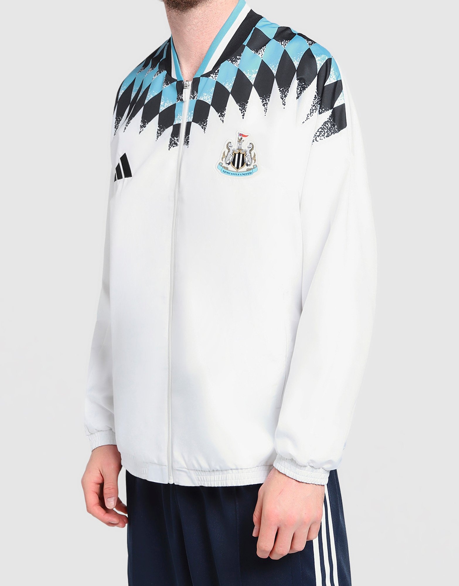 White adidas Newcastle United FC Stadium Track Top | JD Sports UK