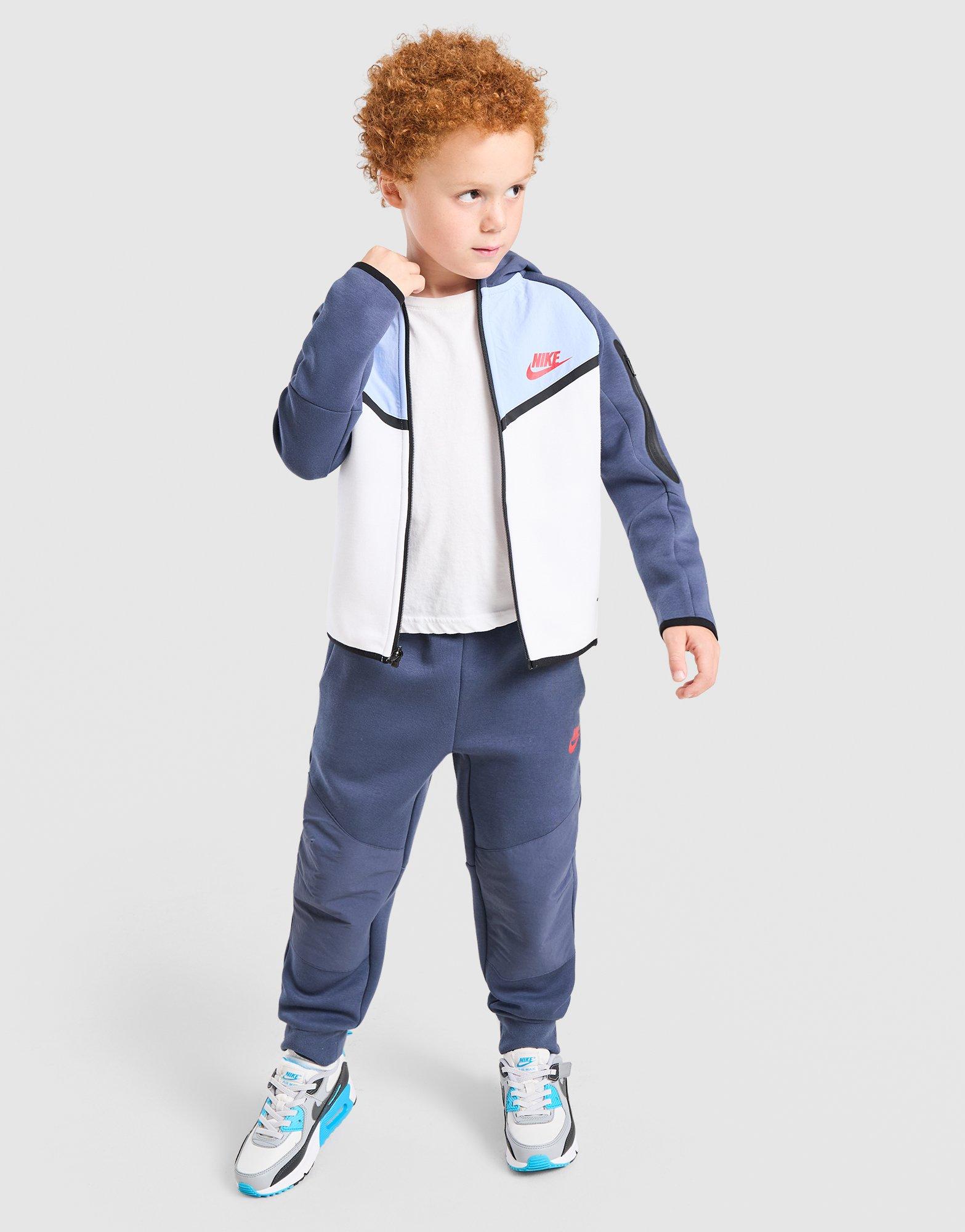 Nike Tech Fleece Mix Fabric Tracksuit Children
