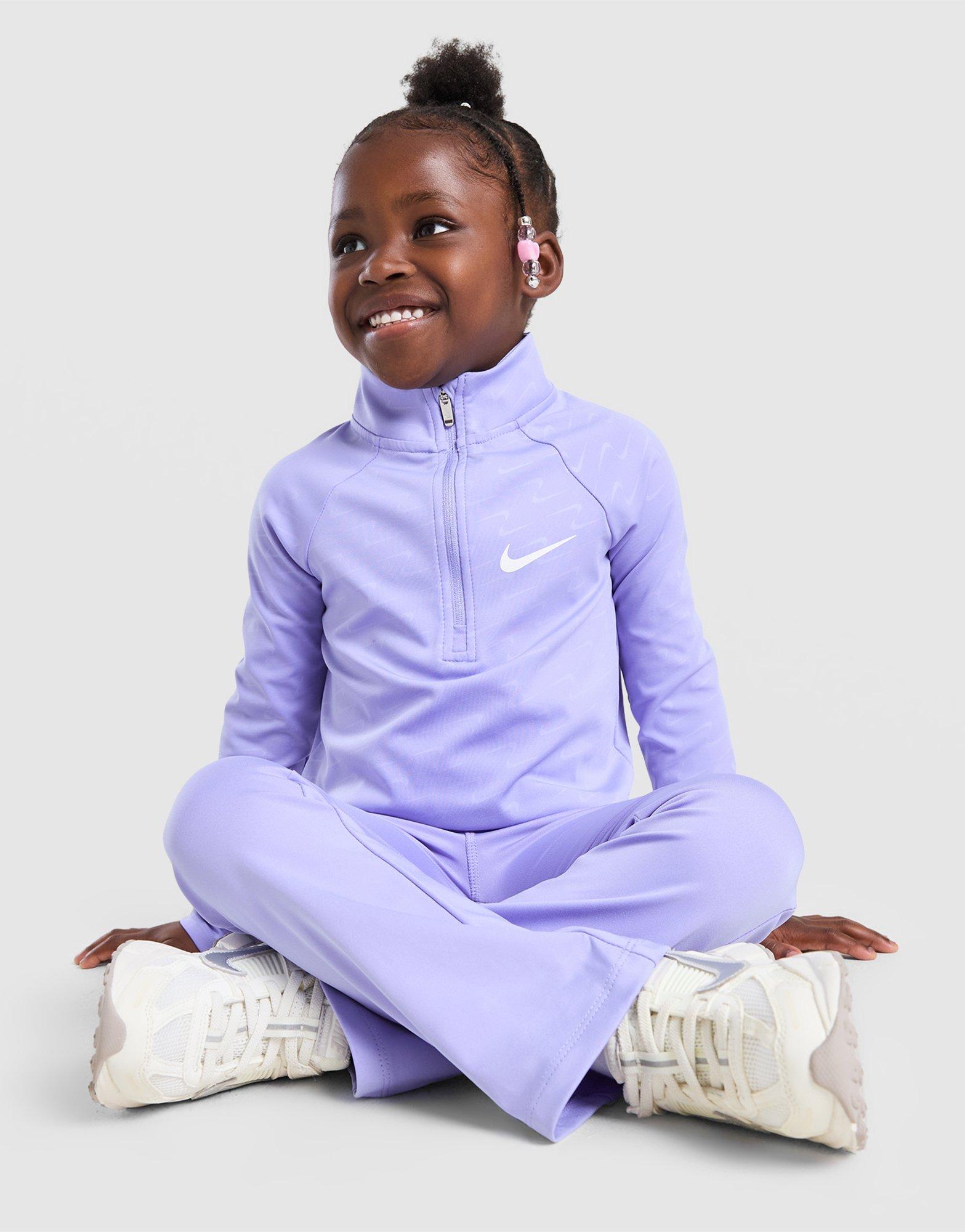 Nike Girls' Pacer 1/4 Zip Top/Leggings Set Children