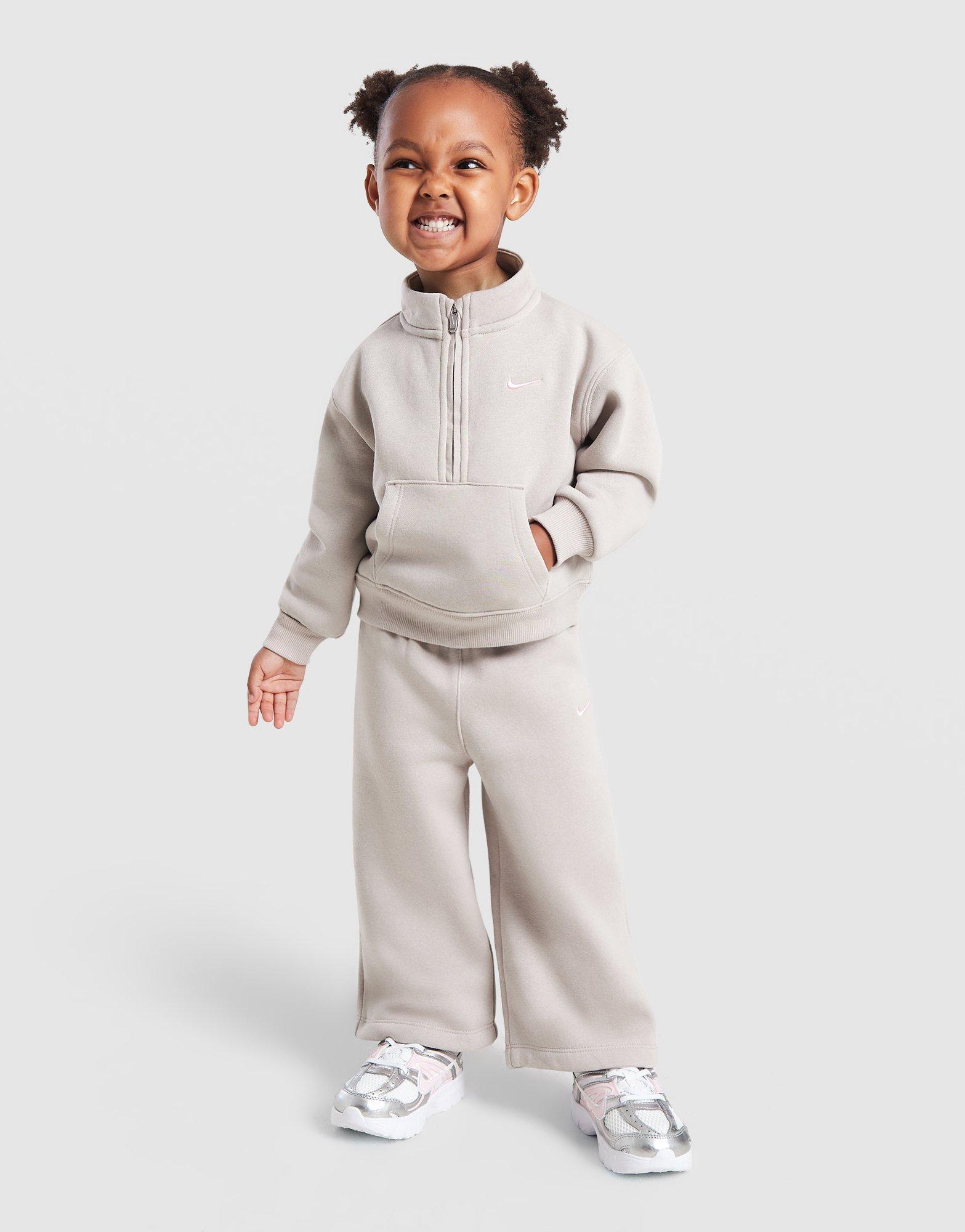 Nike haddad Girls' 1/4 Zip Tracksuit Infant