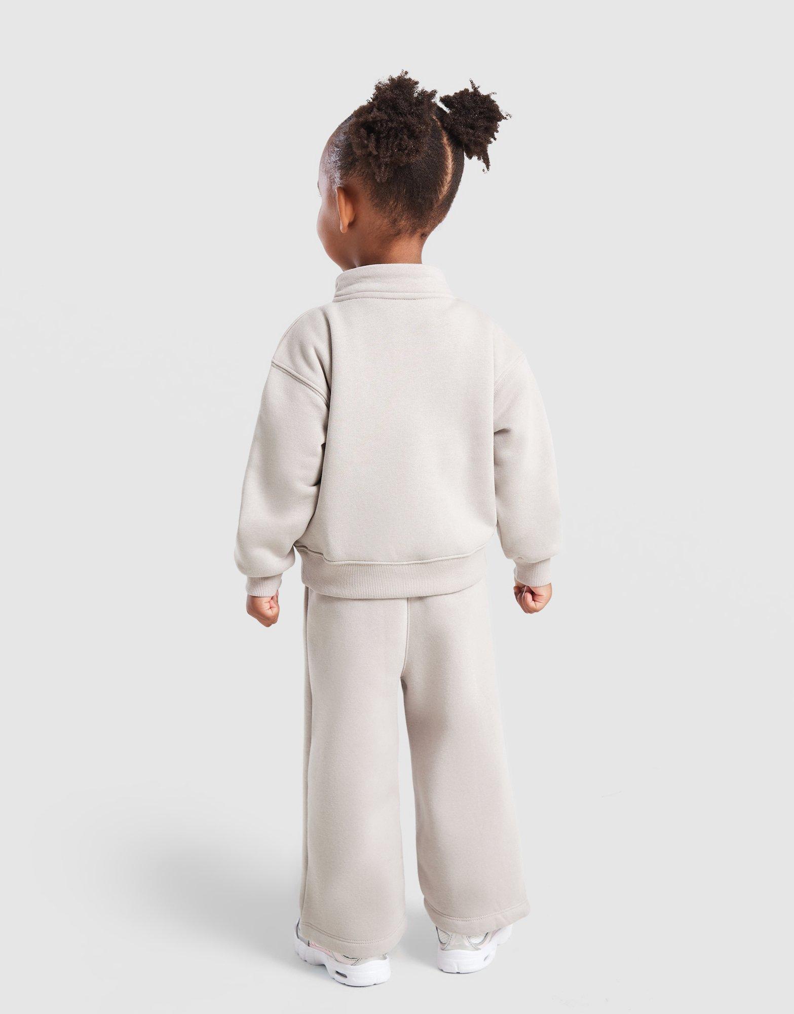 Nike haddad Girls' 1/4 Zip Tracksuit Infant