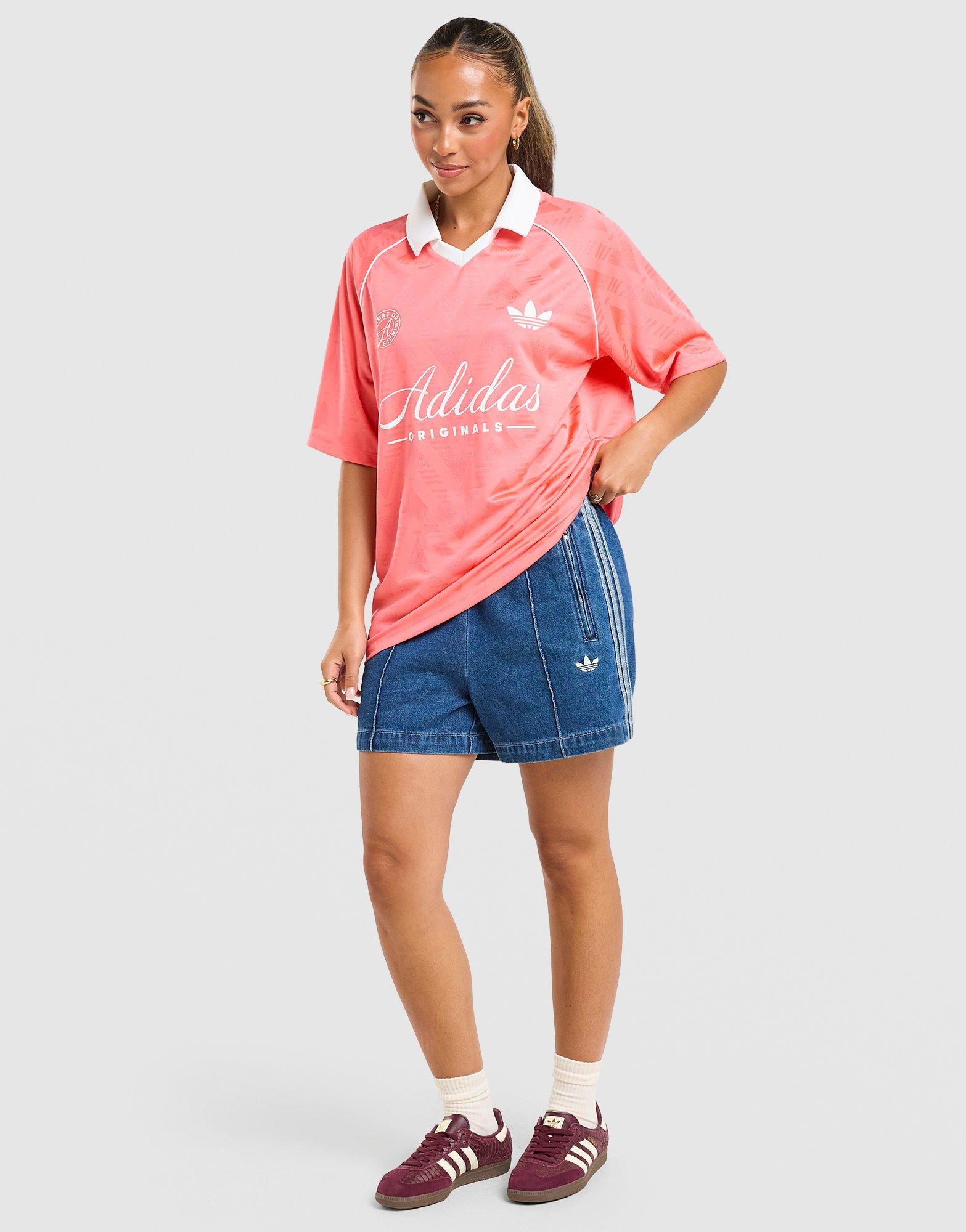 adidas Originals T-shirt Script Football Collar