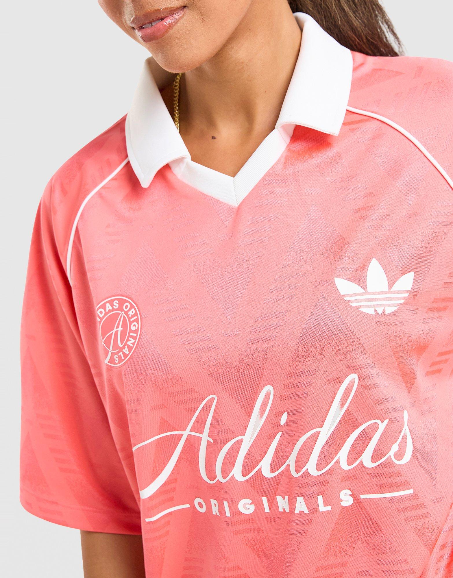 adidas Originals T-shirt Script Football Collar