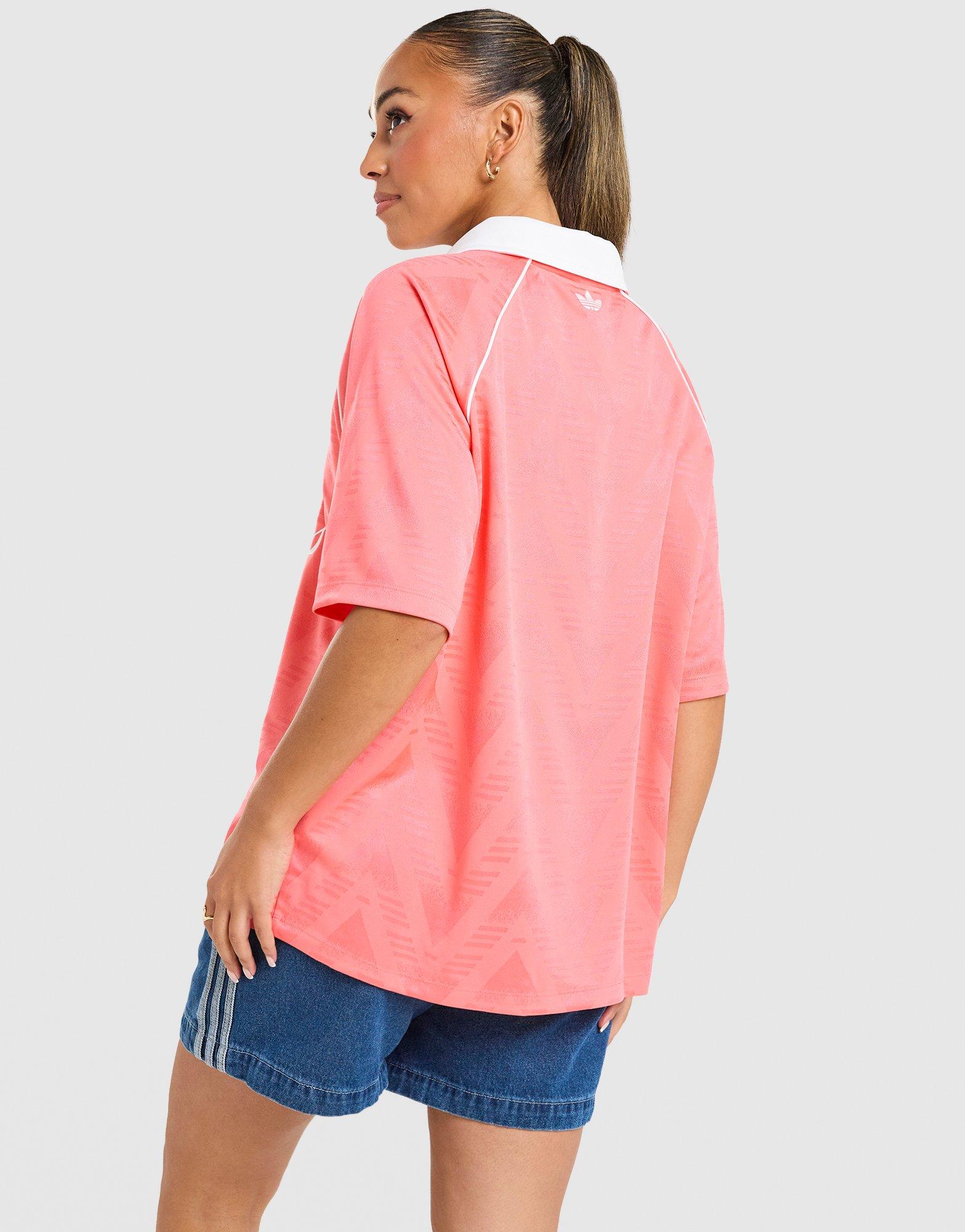 adidas Originals T-shirt Script Football Collar