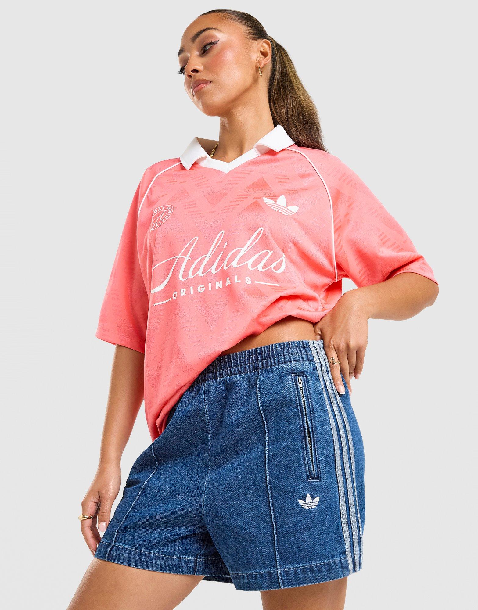 adidas Originals Script Football Collar T-Shirt