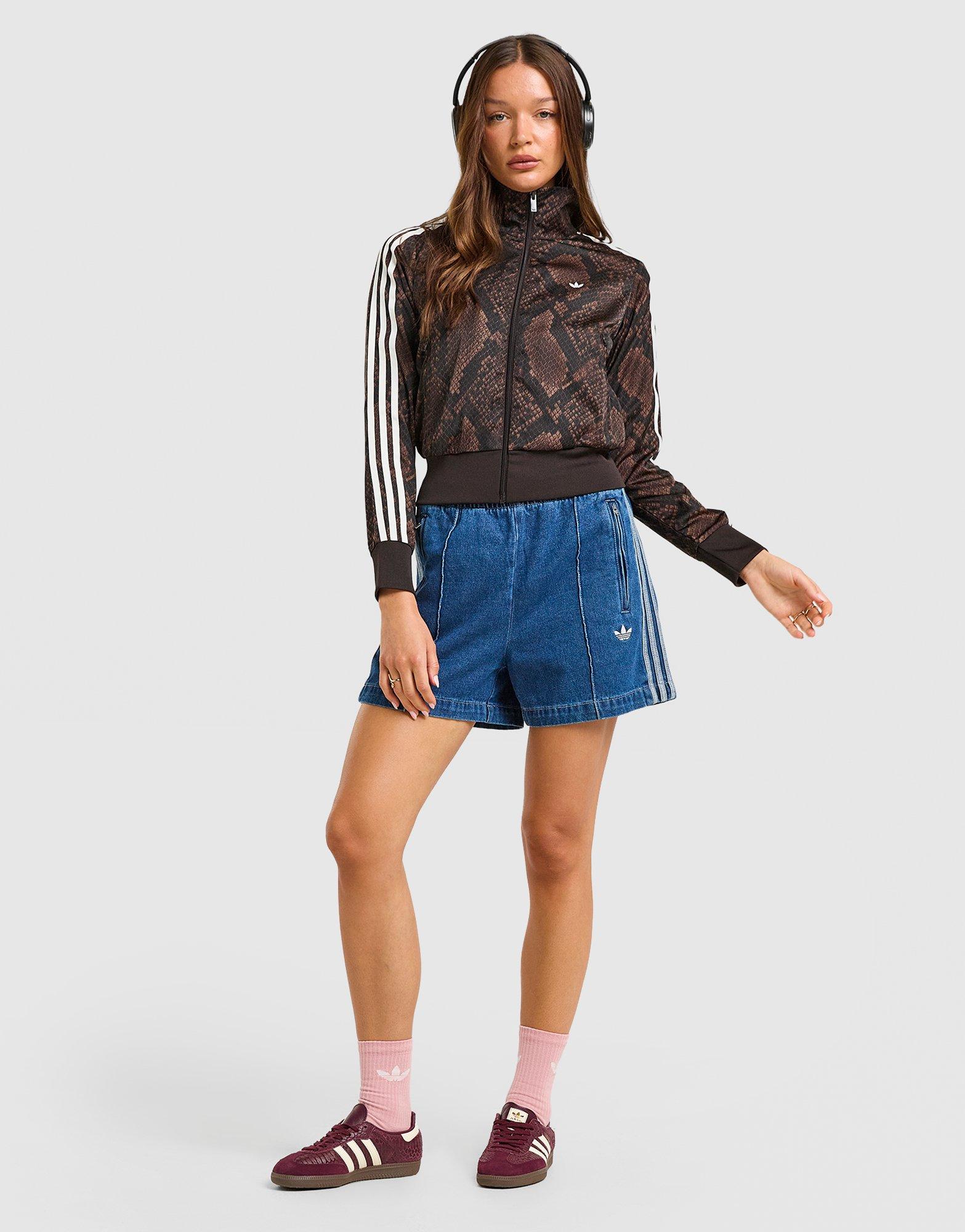 adidas Originals Satin Snake Print Firebird Track Top