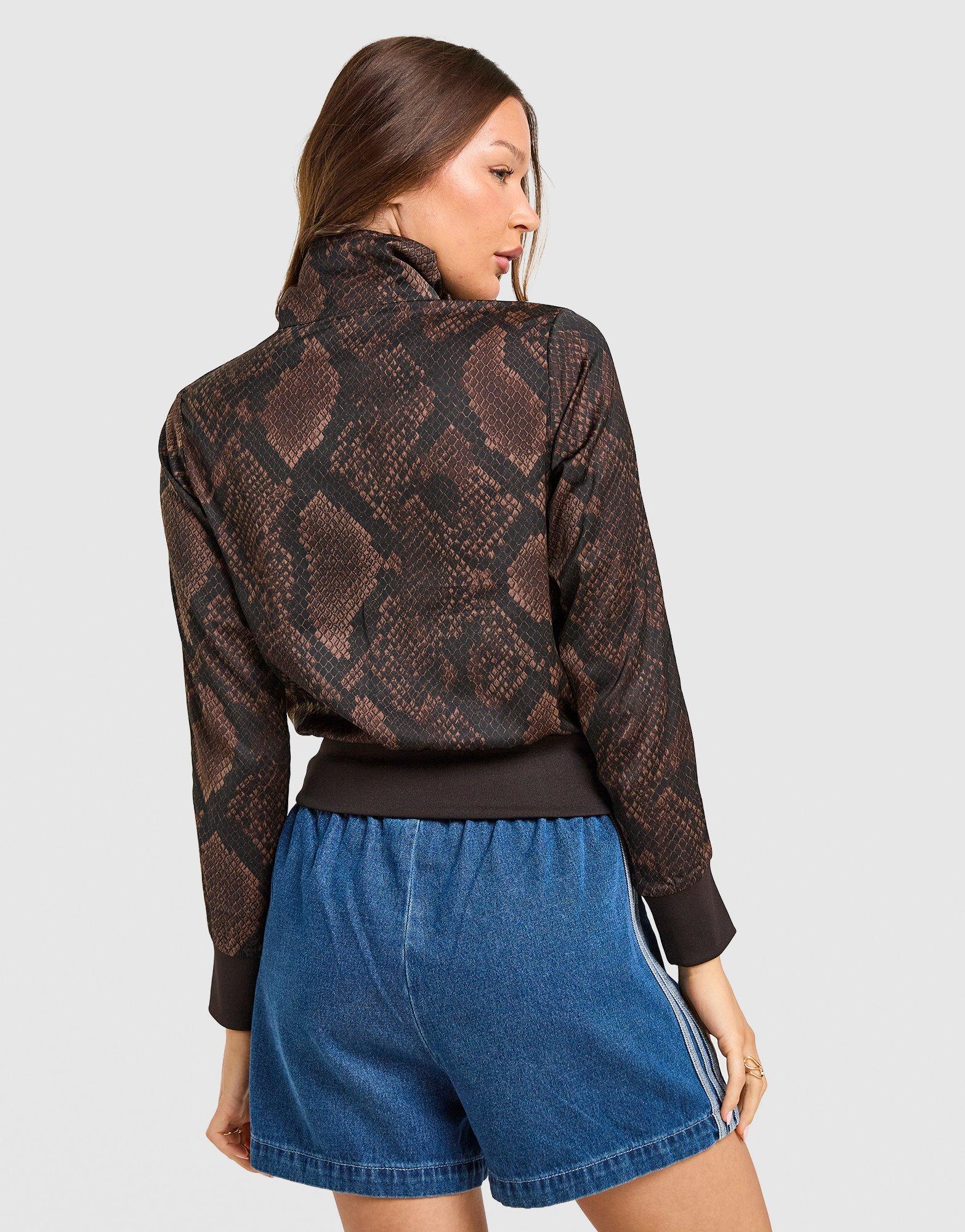 adidas Originals Satin Snake Print Firebird Track Top