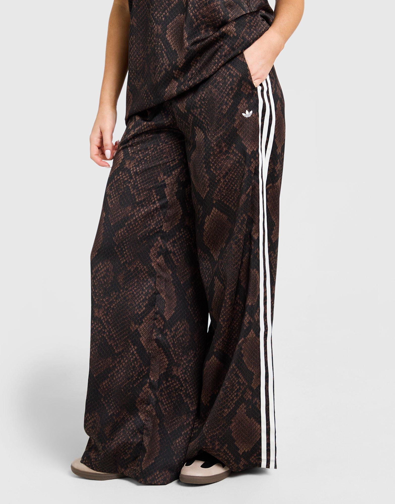 adidas Originals Satin Snake Print Firebird Track Pants