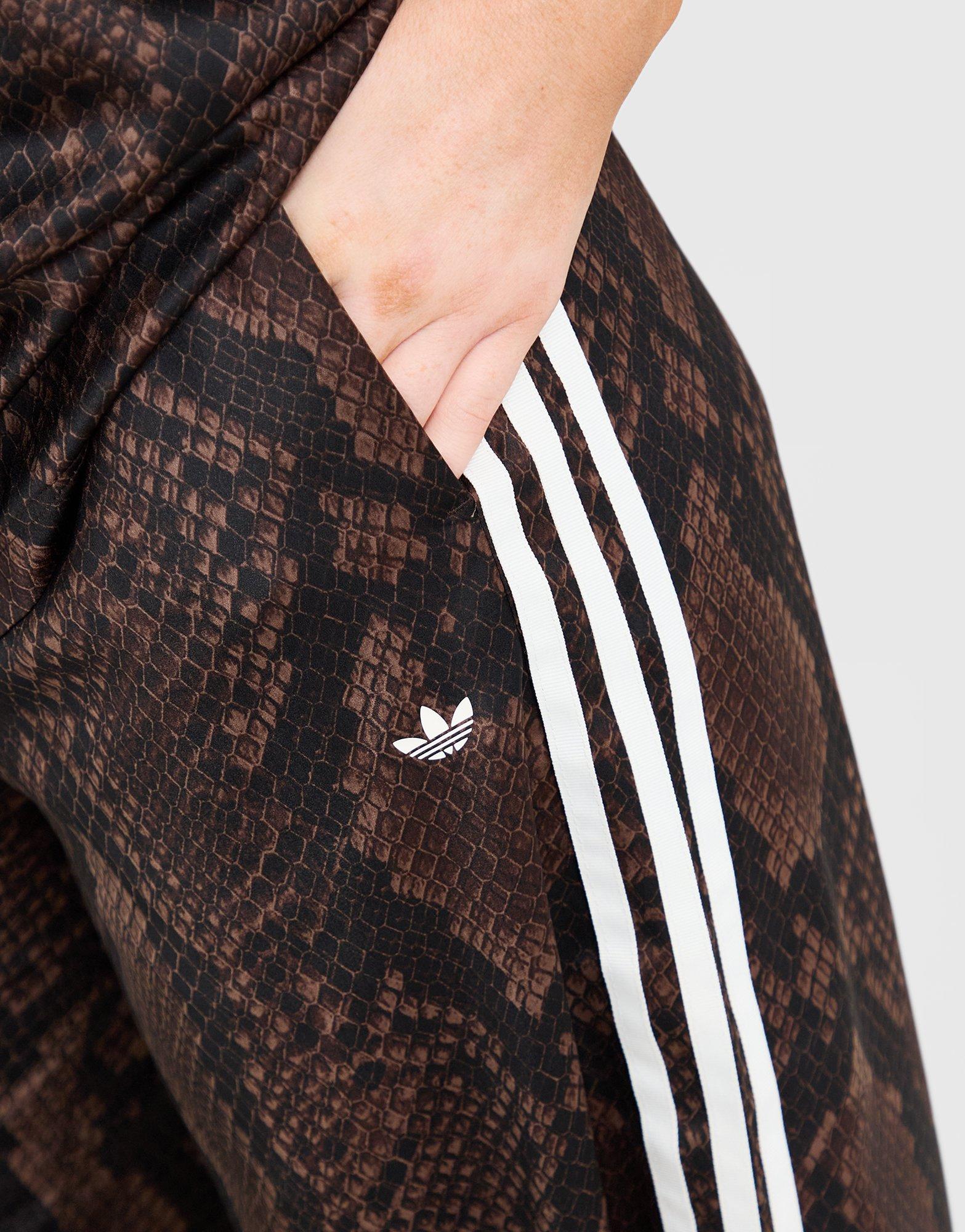 adidas Originals Satin Snake Print Firebird Track Pants