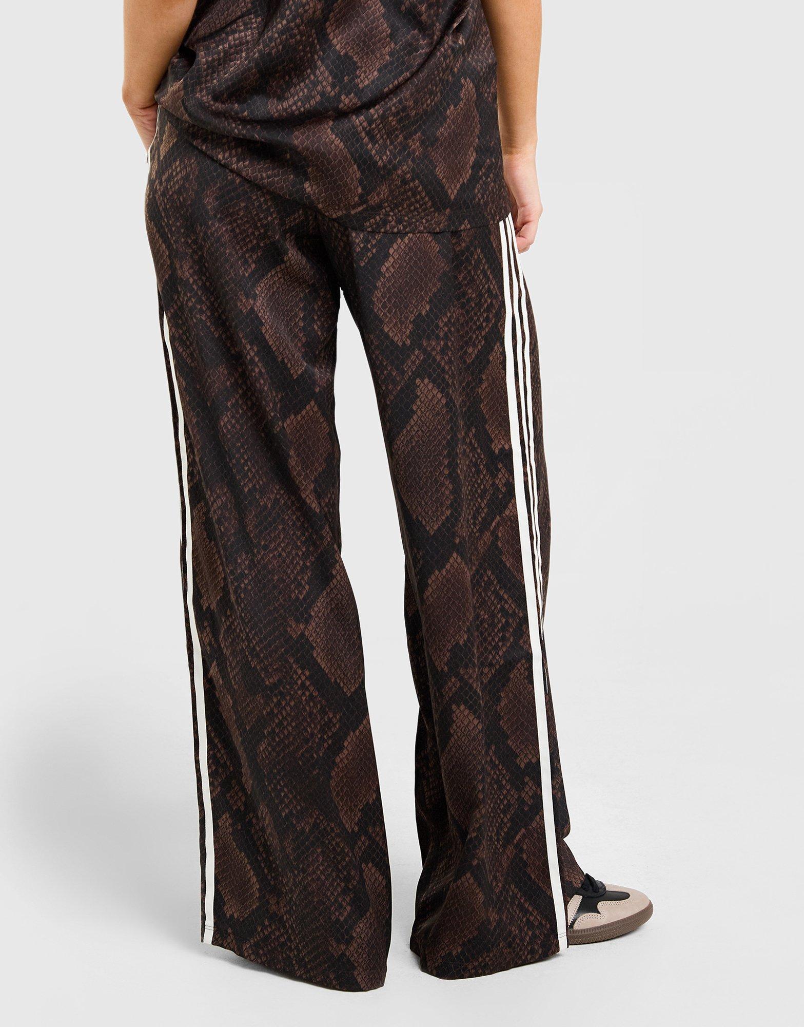 adidas Originals Satin Snake Print Firebird Track Pants