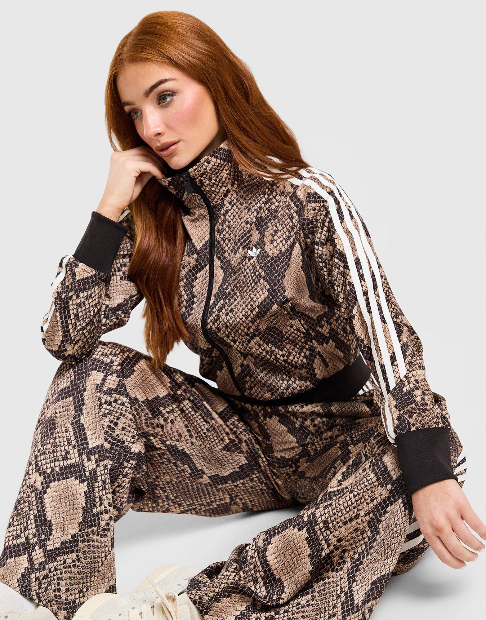 adidas Originals Satin Snake Print Firebird Track Top