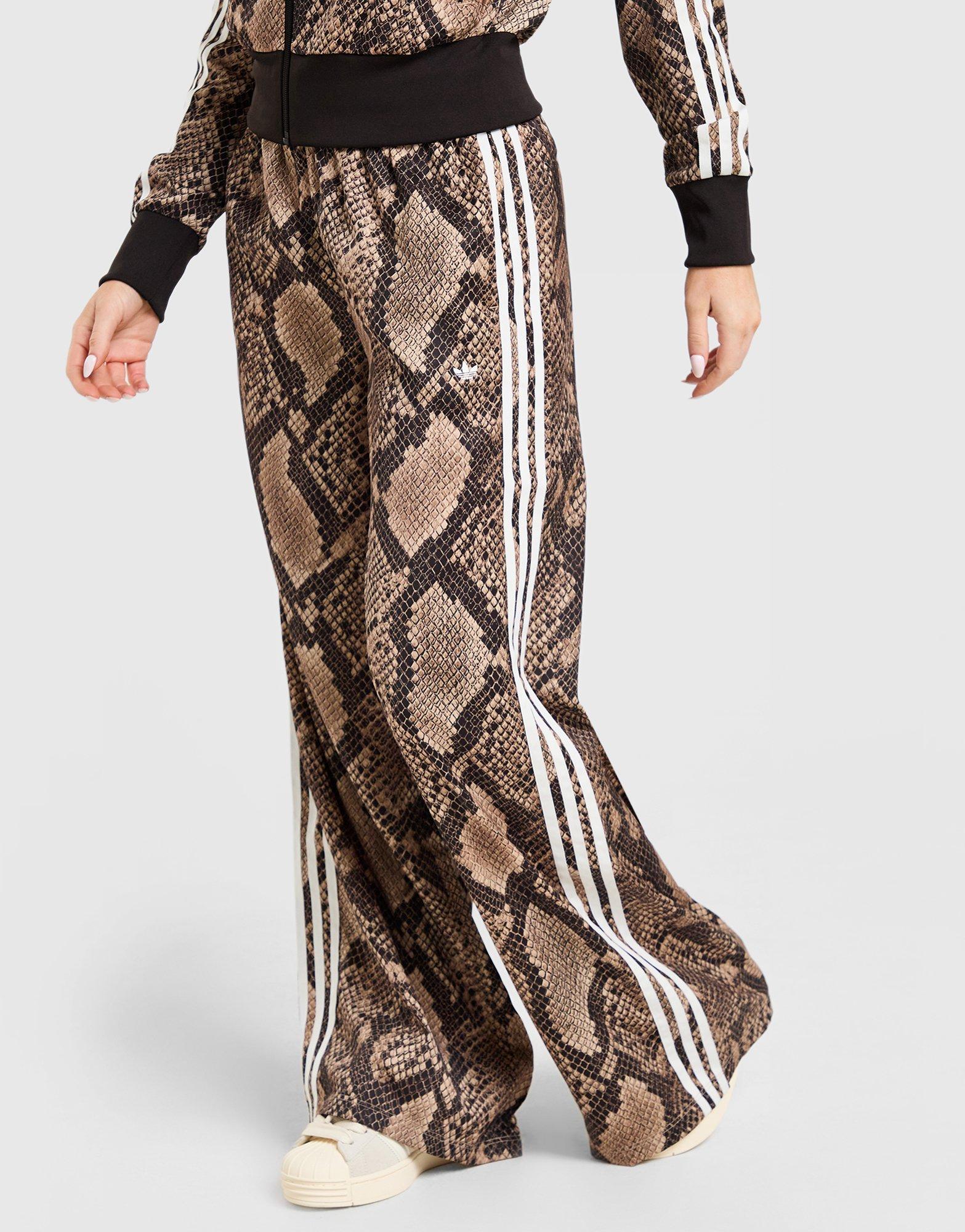 adidas Originals Satin Snake Print Firebird Track Pants