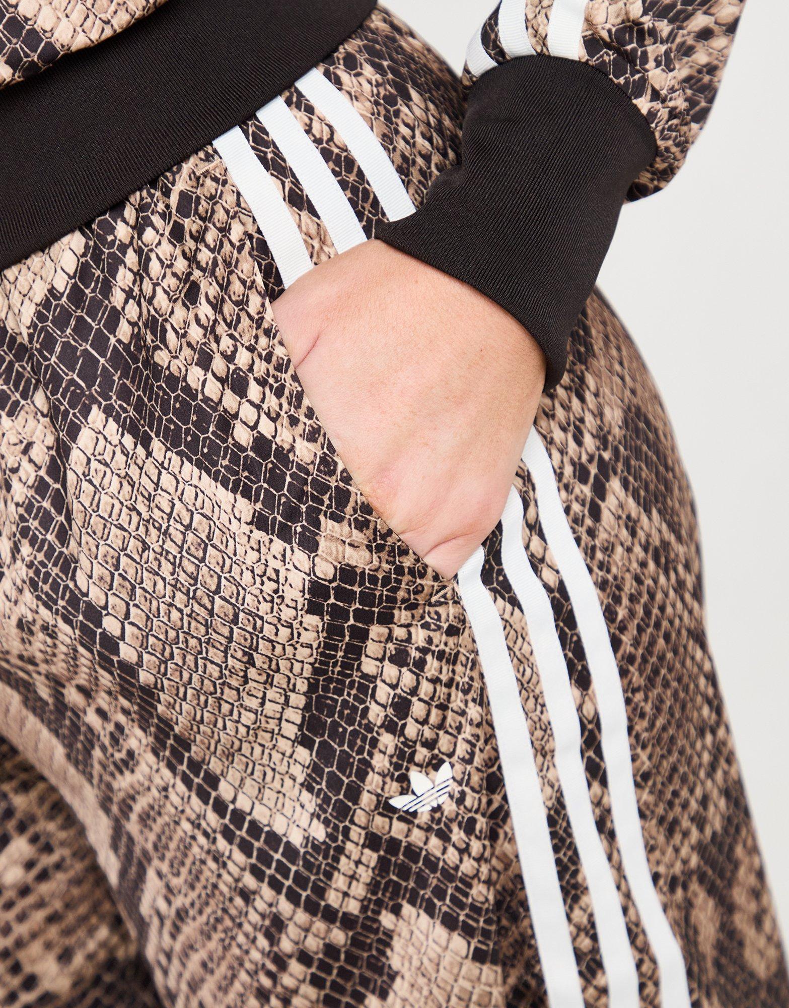 adidas Originals Satin Snake Print Firebird Track Pants