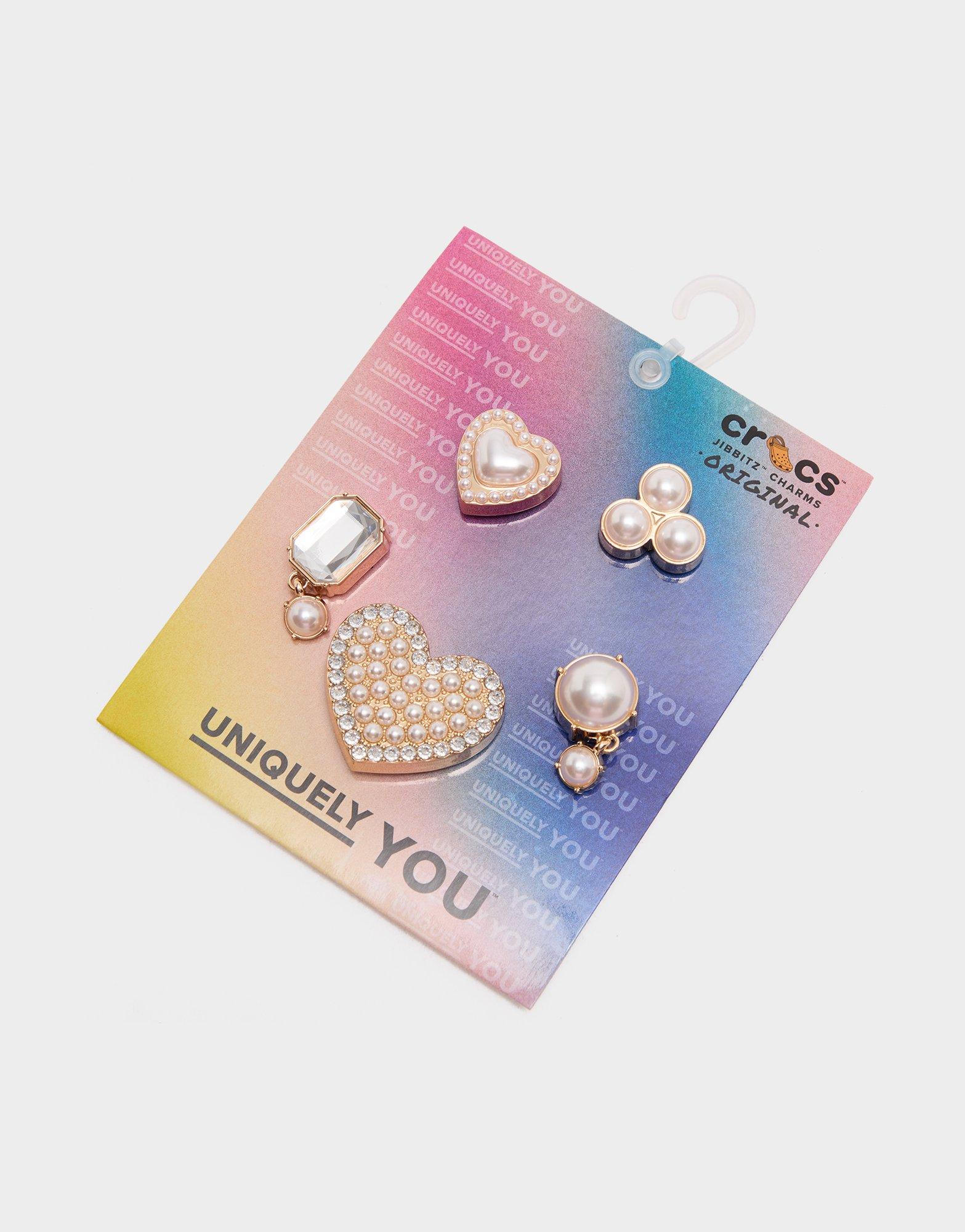 Crocs 5-Pack Pearly Hearts Jibbitz Charms