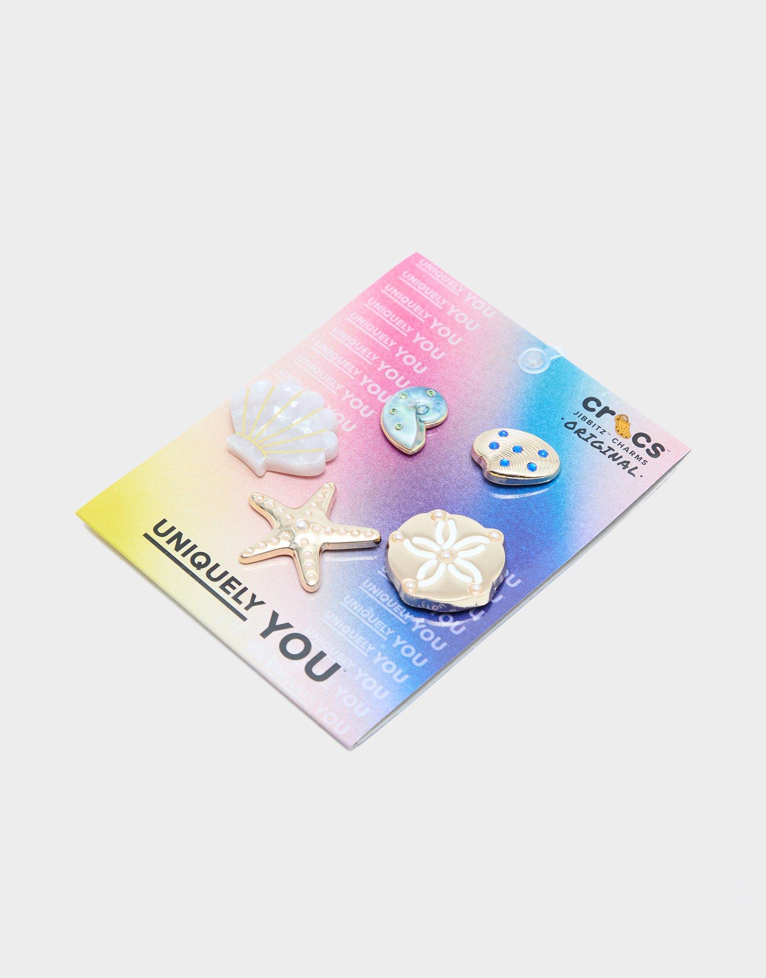 Crocs 5-Pack Gold Seashell Jibbitz Charms