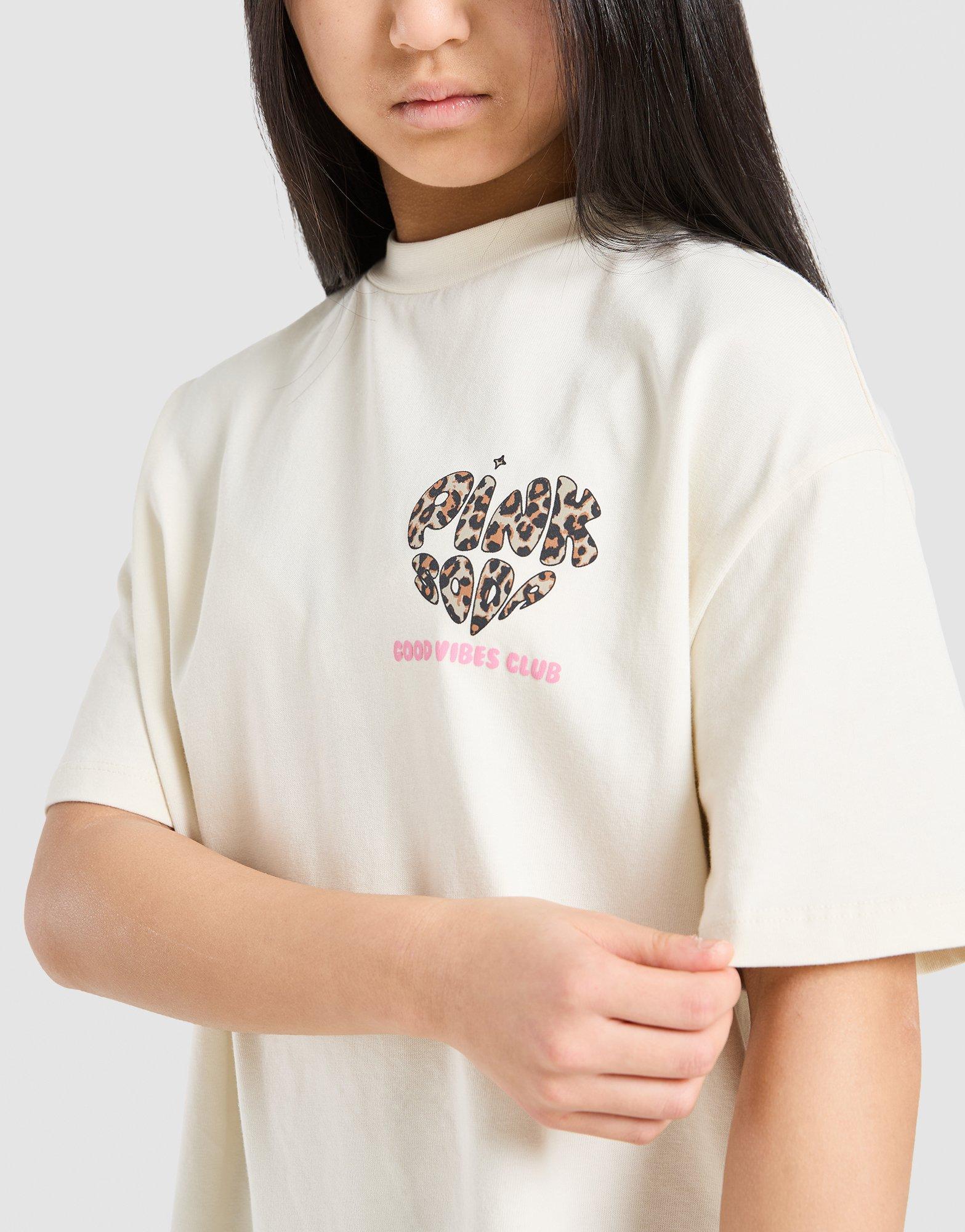 Pink Soda Sport Girls' Leopard T-Shirt Junior