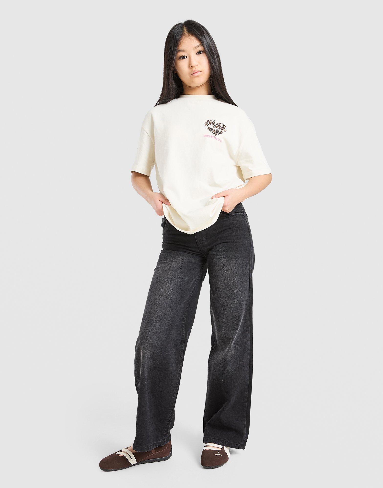 Pink Soda Sport Girls' Leopard T-Shirt Junior