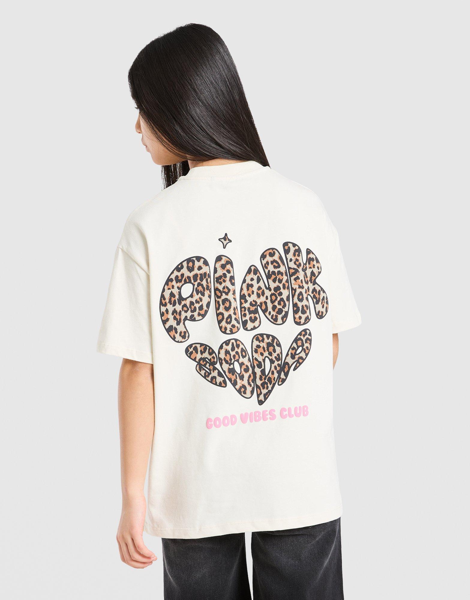 Pink Soda Sport Girls' Leopard T-Shirt Junior