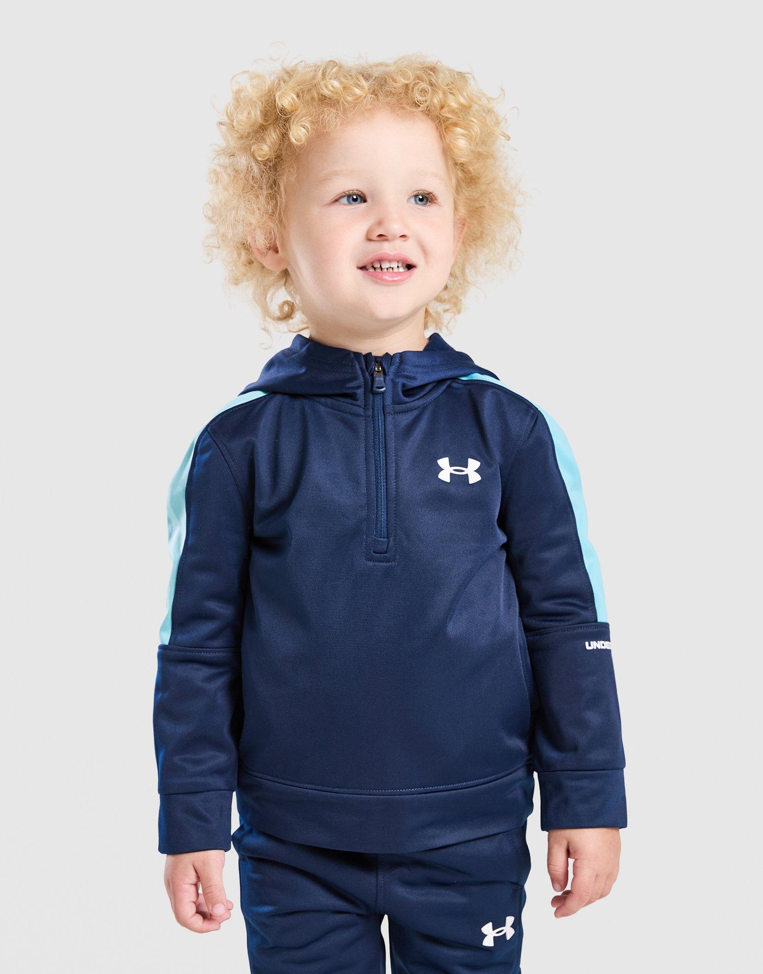 Under Armour Poly Colour Block 1/4 Zip Tracksuit Infant