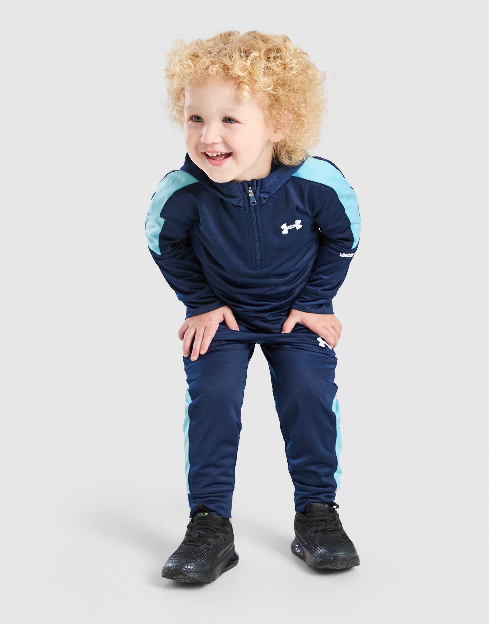Under Armour Poly Colour Block 1/4 Zip Tracksuit Infant