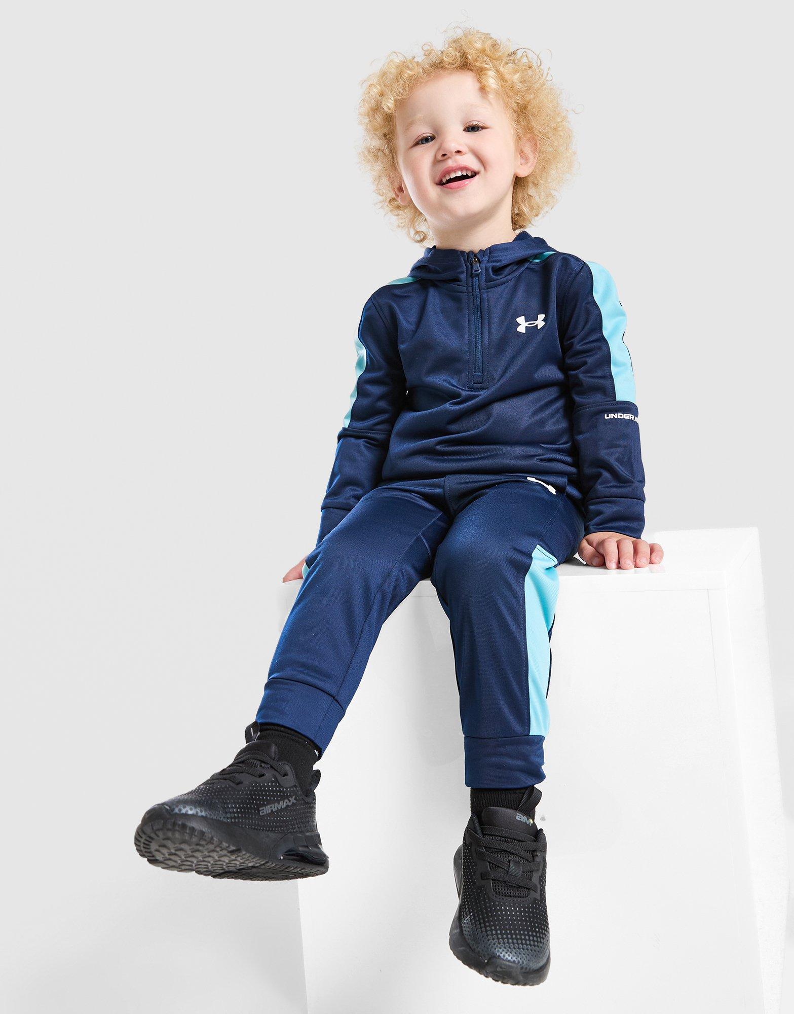 Under Armour Poly Colour Block 1/4 Zip Tracksuit Infant