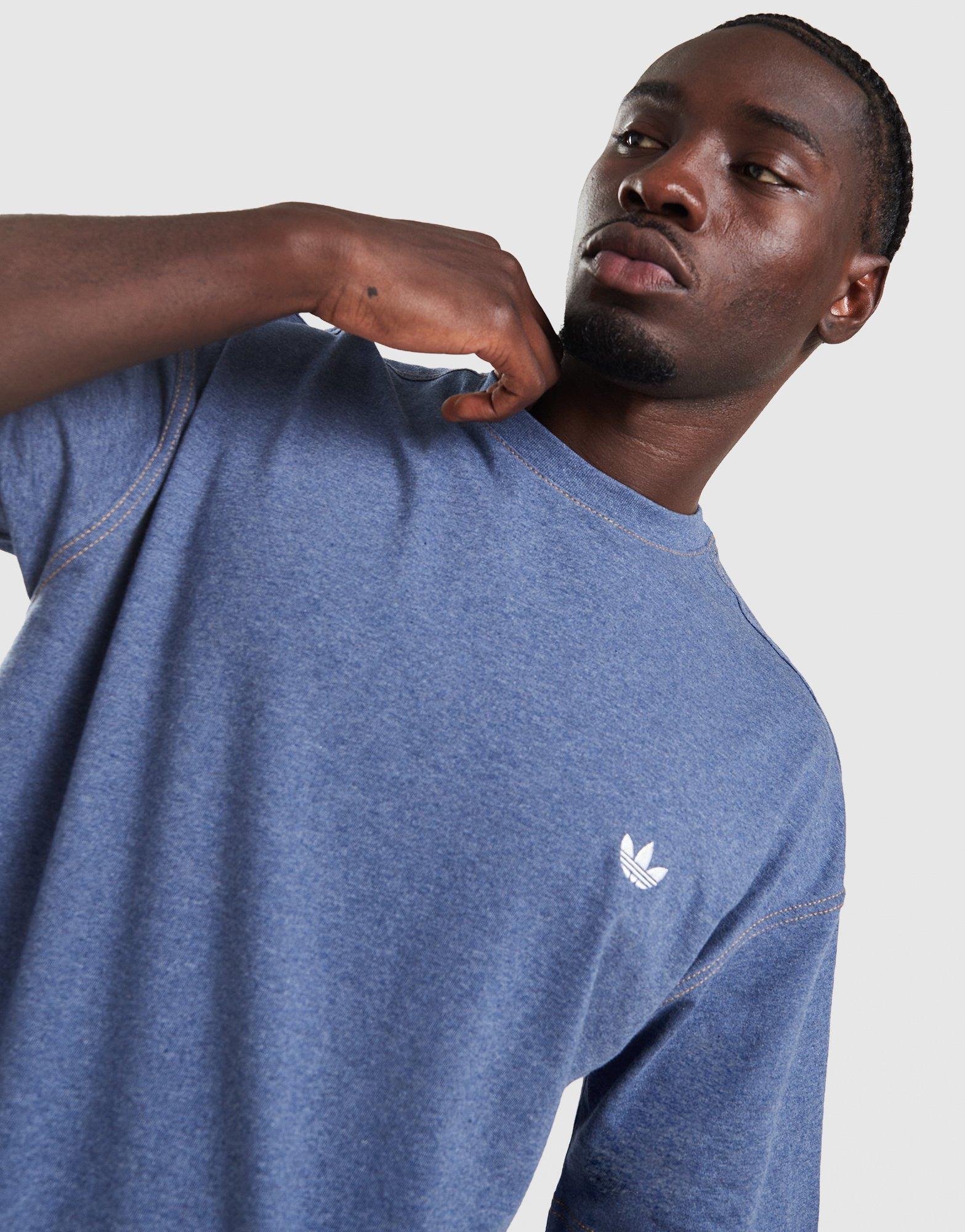 adidas Originals Trefoil Essentials Melange Loose Crop T-Shirt