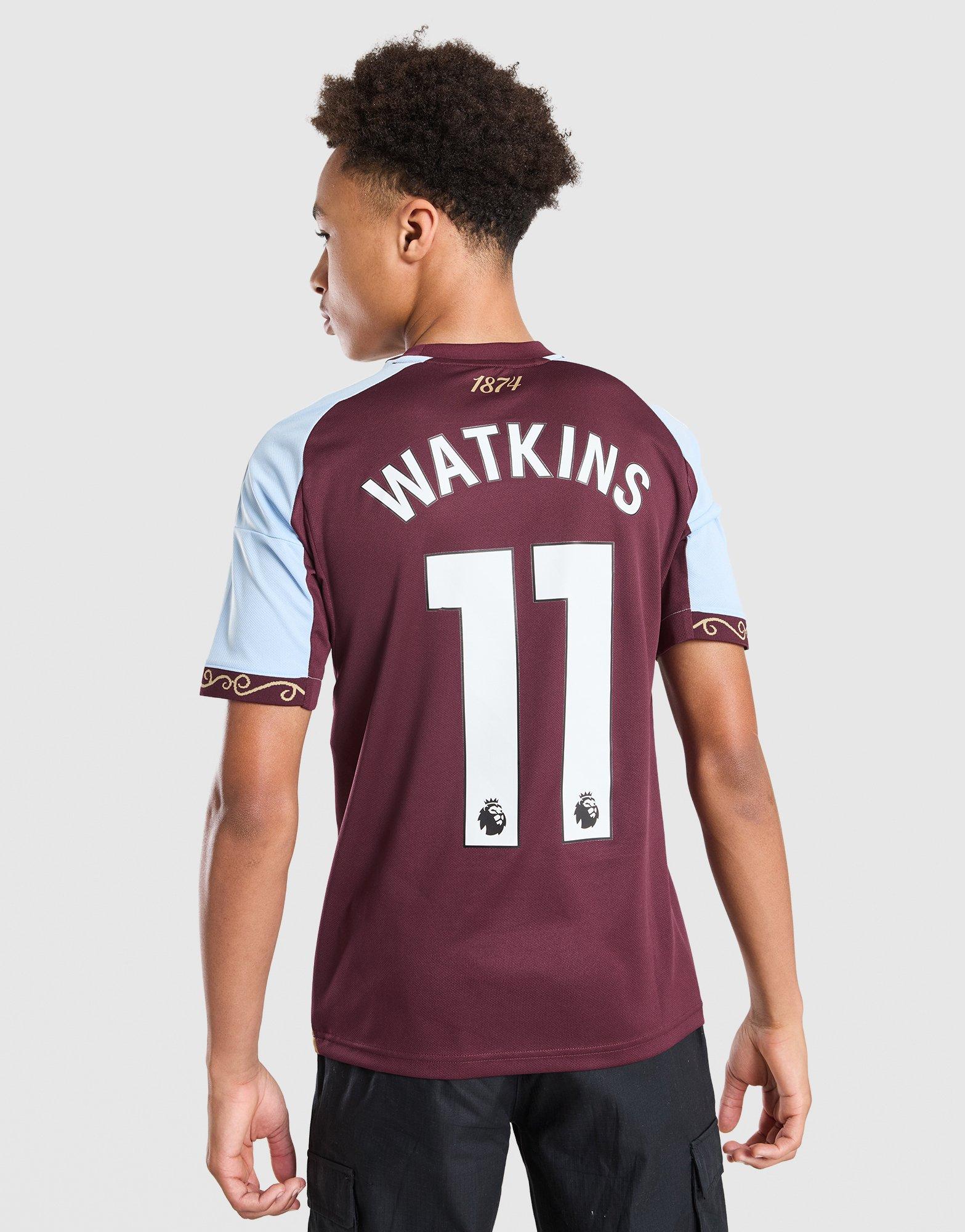 adidas Aston Villa FC 2025/26 Watkins #11 Home Shirt Jnr