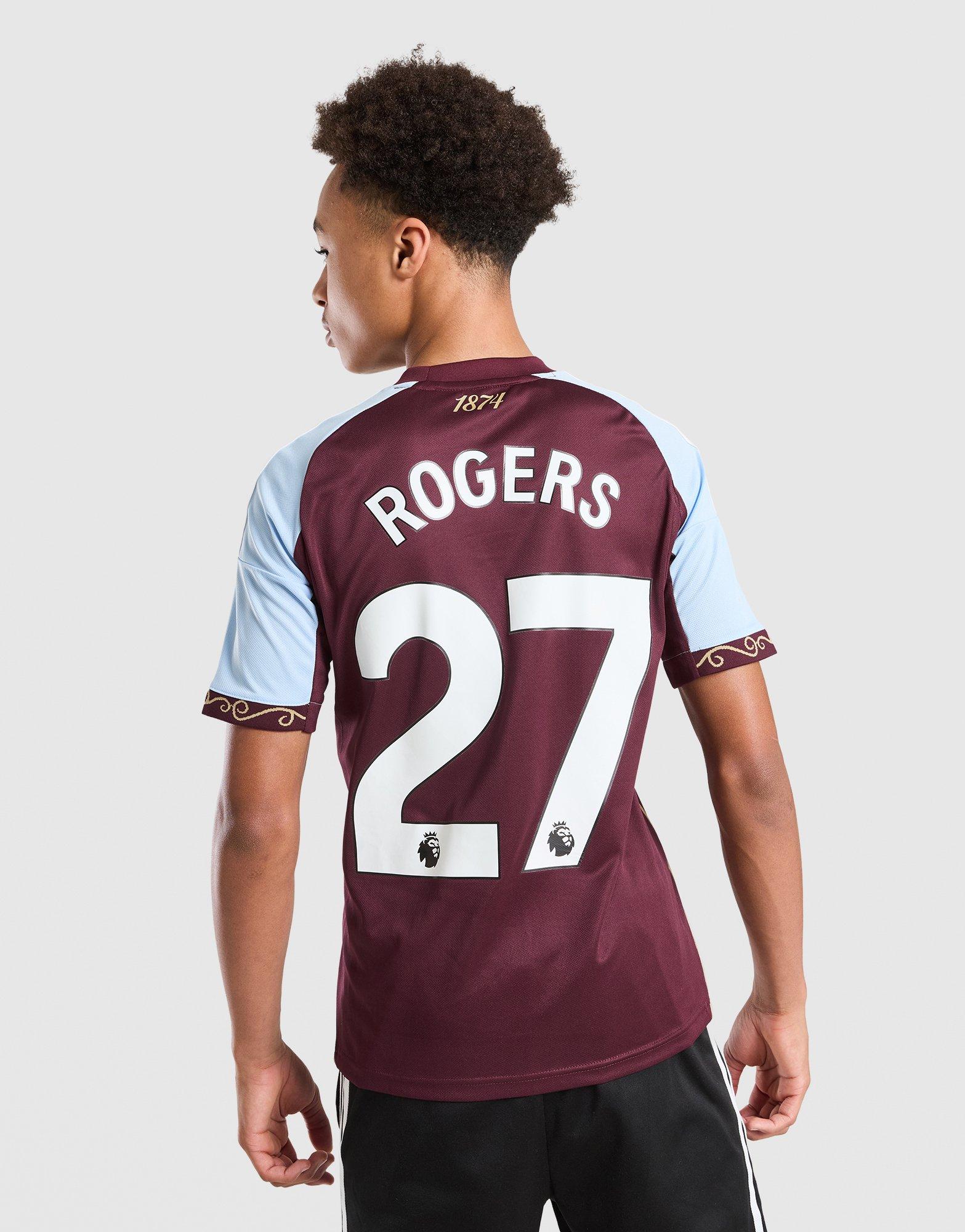 adidas Aston Villa FC Rogers #27 2025/26 Home Shirt Jnr