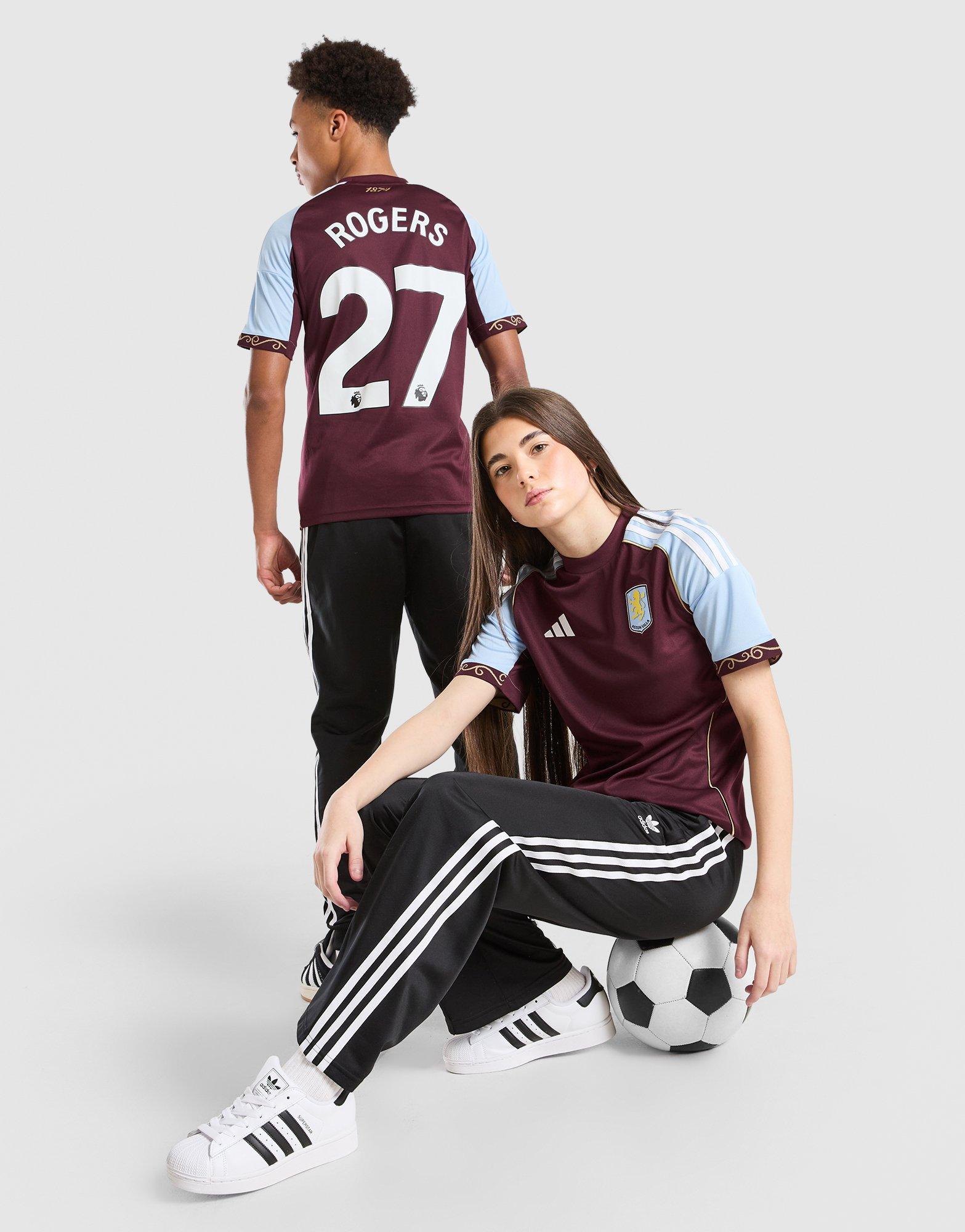 adidas Aston Villa FC Rogers #27 2025/26 Home Shirt Jnr