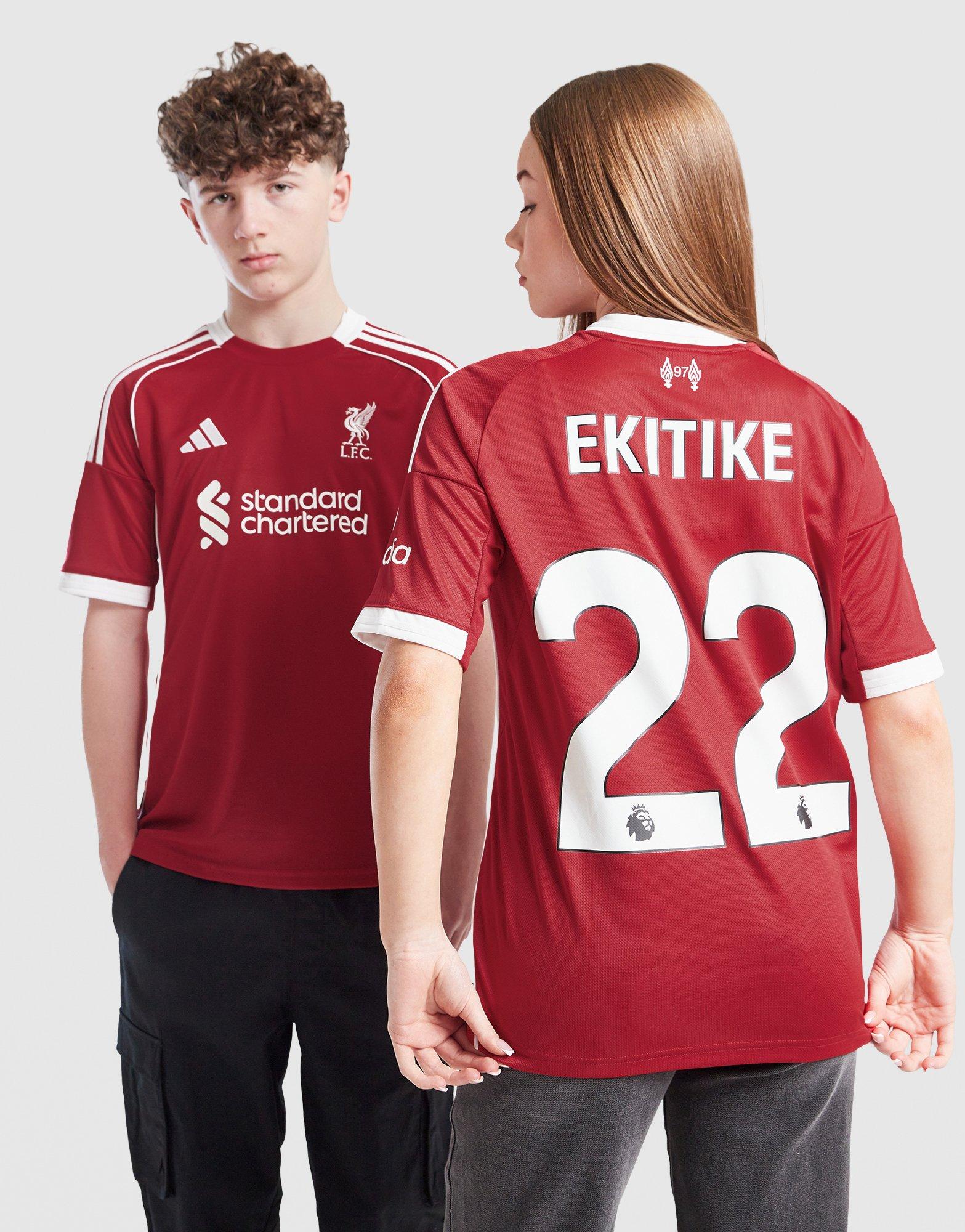 Nike Liverpool FC 2025/26 Ekitike #22 Home Shirt Junior