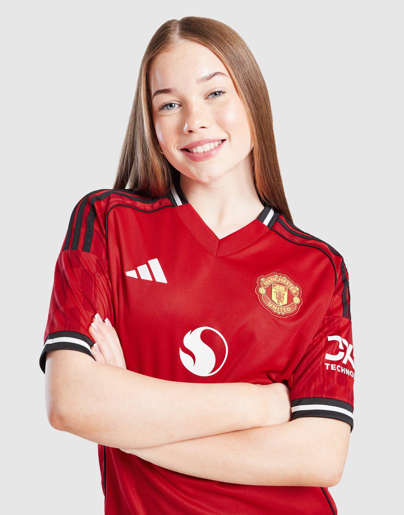 adidas Manchester United 2025/26 Cunha #10 Home Shirt JNR