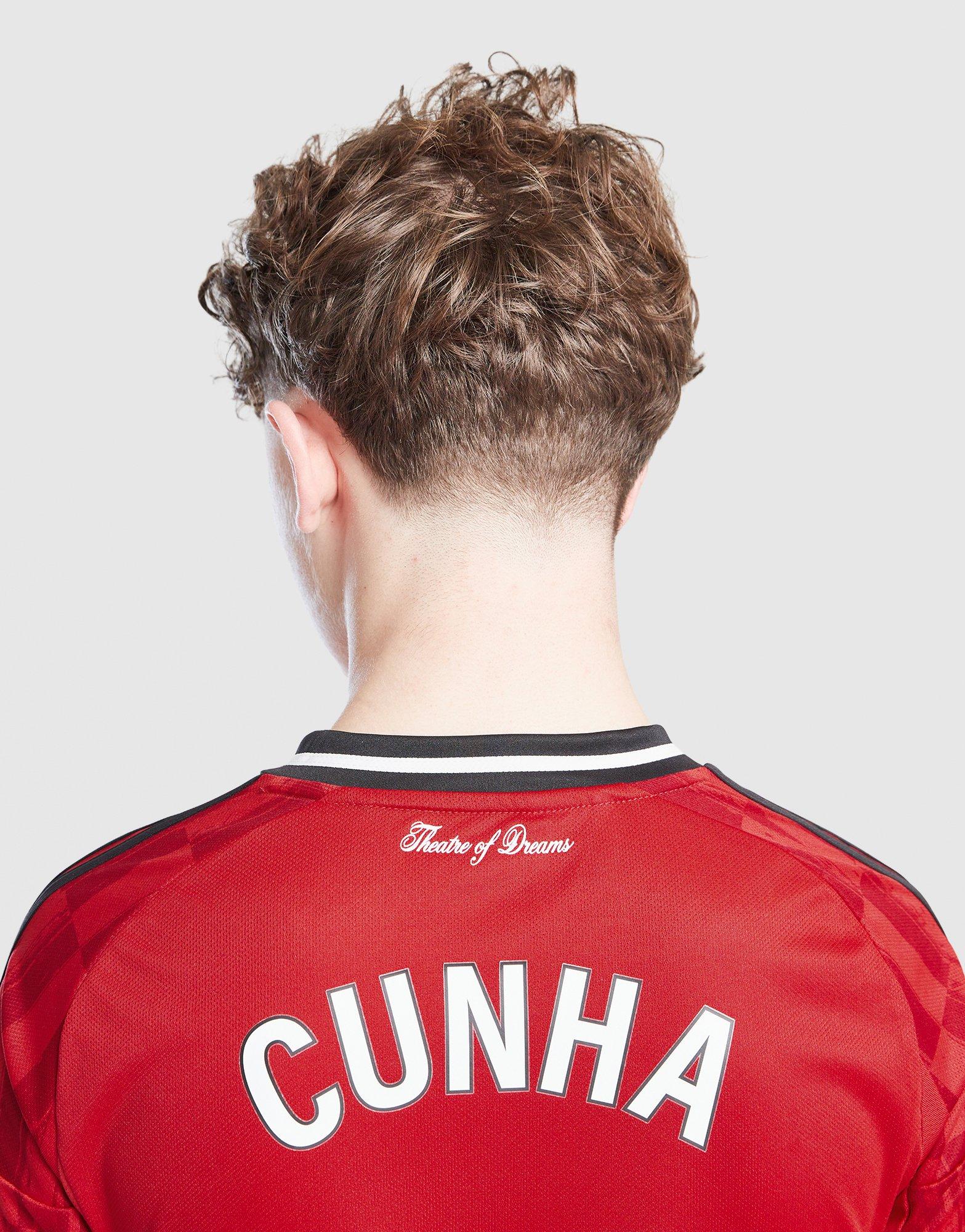 adidas Manchester United 2025/26 Cunha #10 Home Shirt JNR