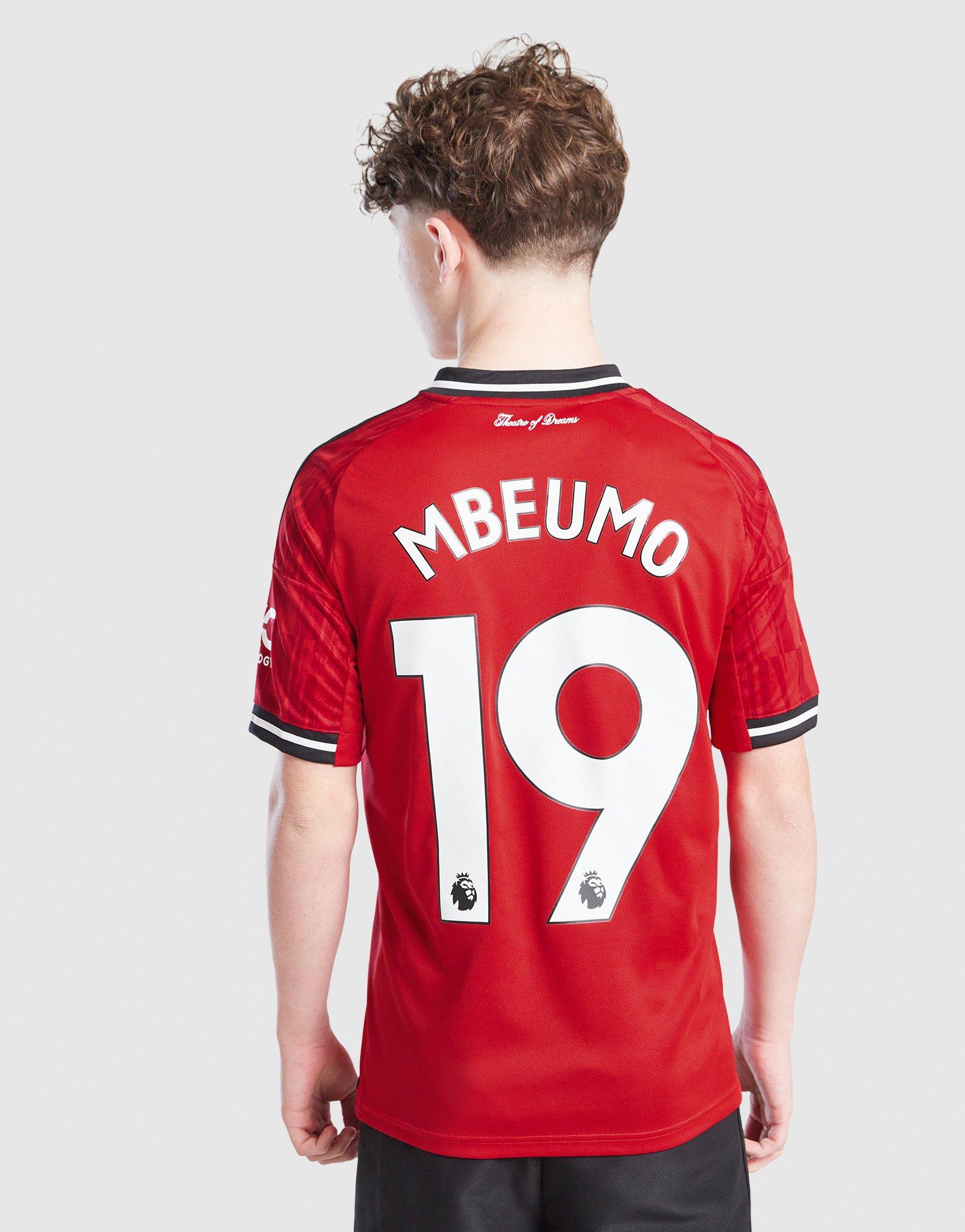 adidas Manchester United 25/26 Mbeumo #19 Home Shirt JNR