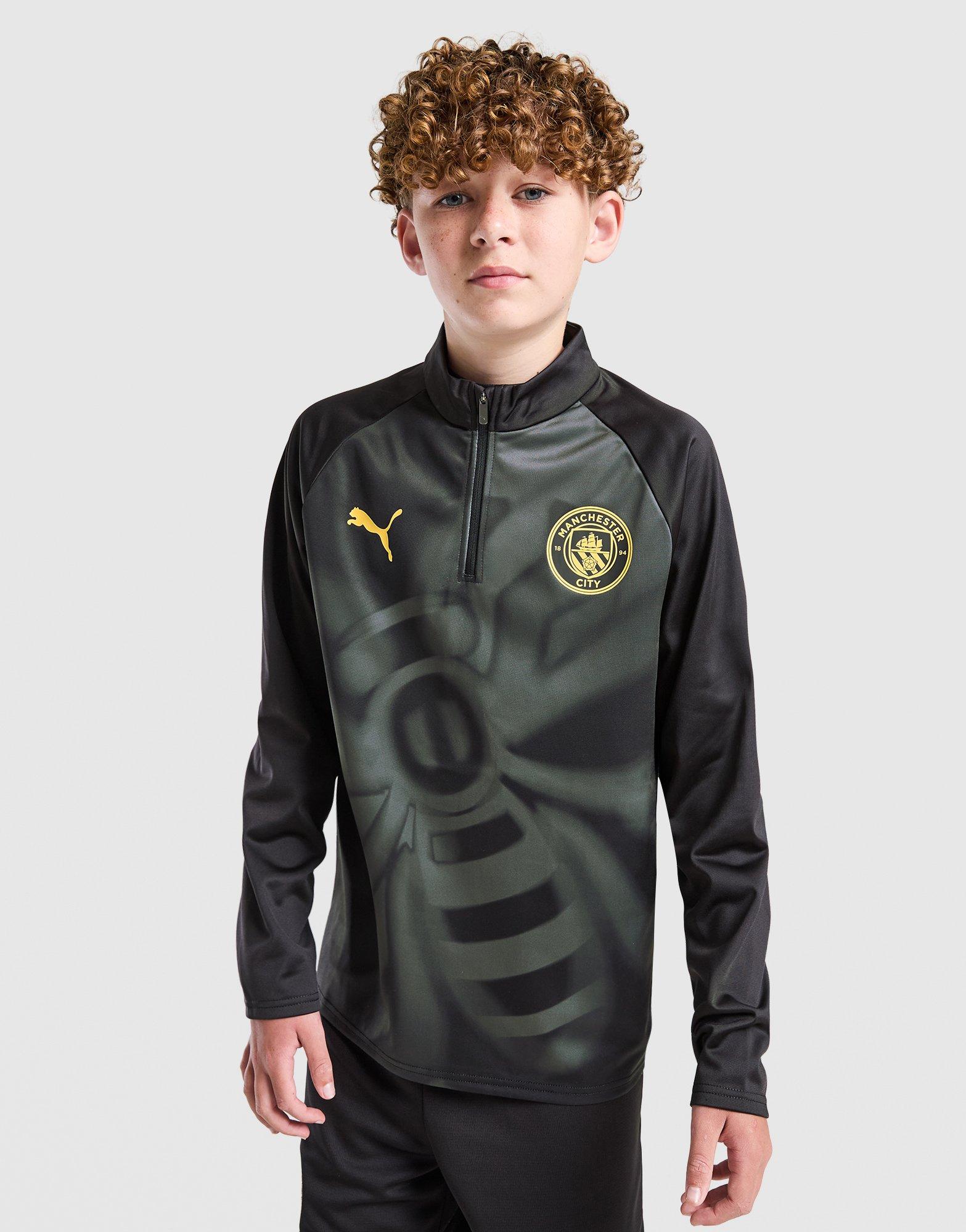 PUMA Manchester City FC Warm Up 1/4 Zip Top Junior