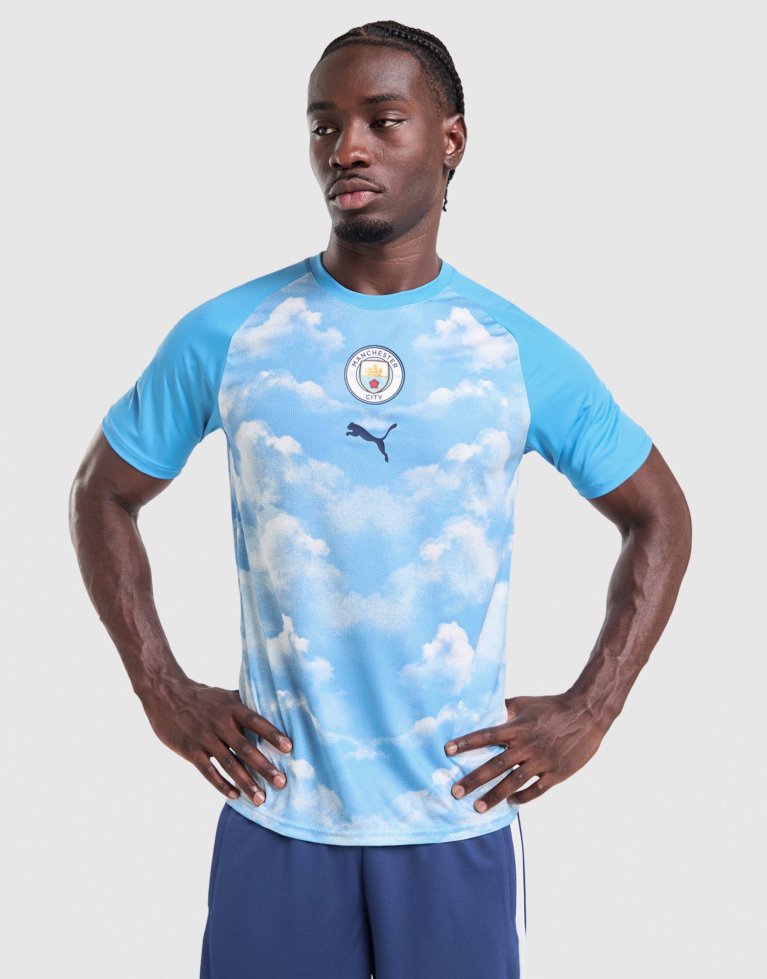 Blue PUMA Manchester City FC Warm Up Shirt - JD Sports Global