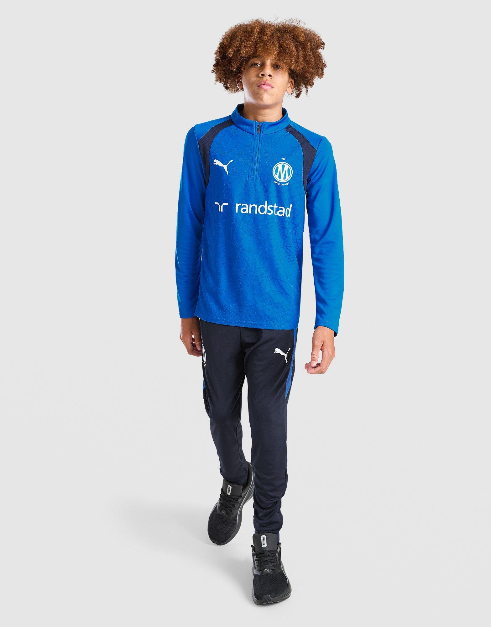 PUMA Olympique Marseille 1/4 Zip Training Top Junior