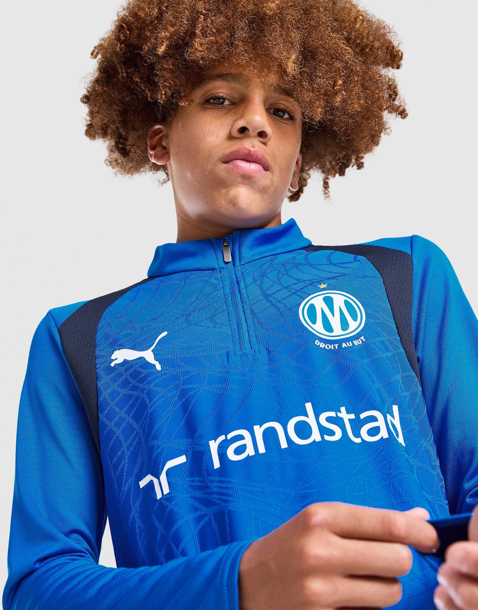 PUMA Olympique Marseille 1/4 Zip Training Top Junior