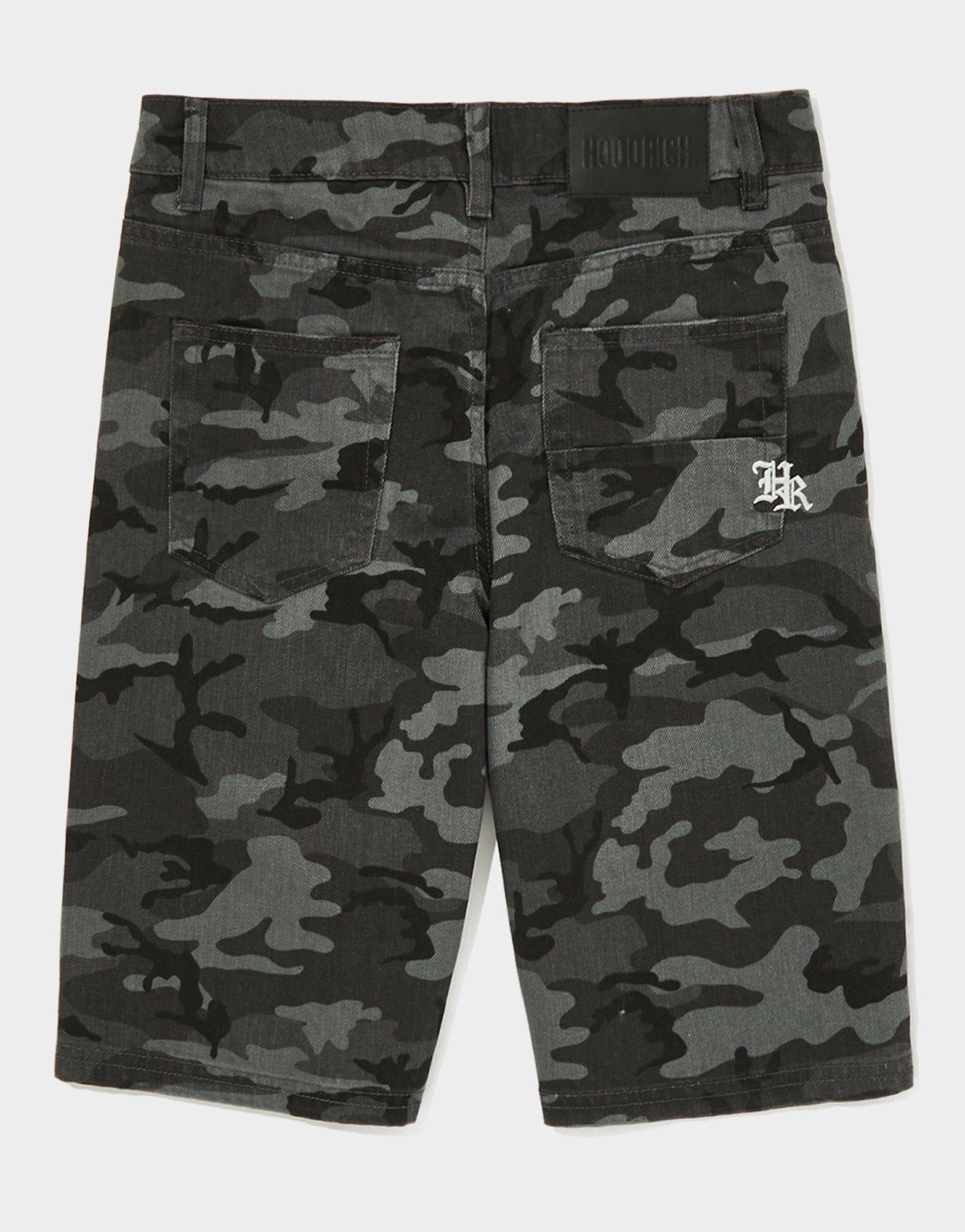 Hoodrich Pace Denim Camo Jorts Junior