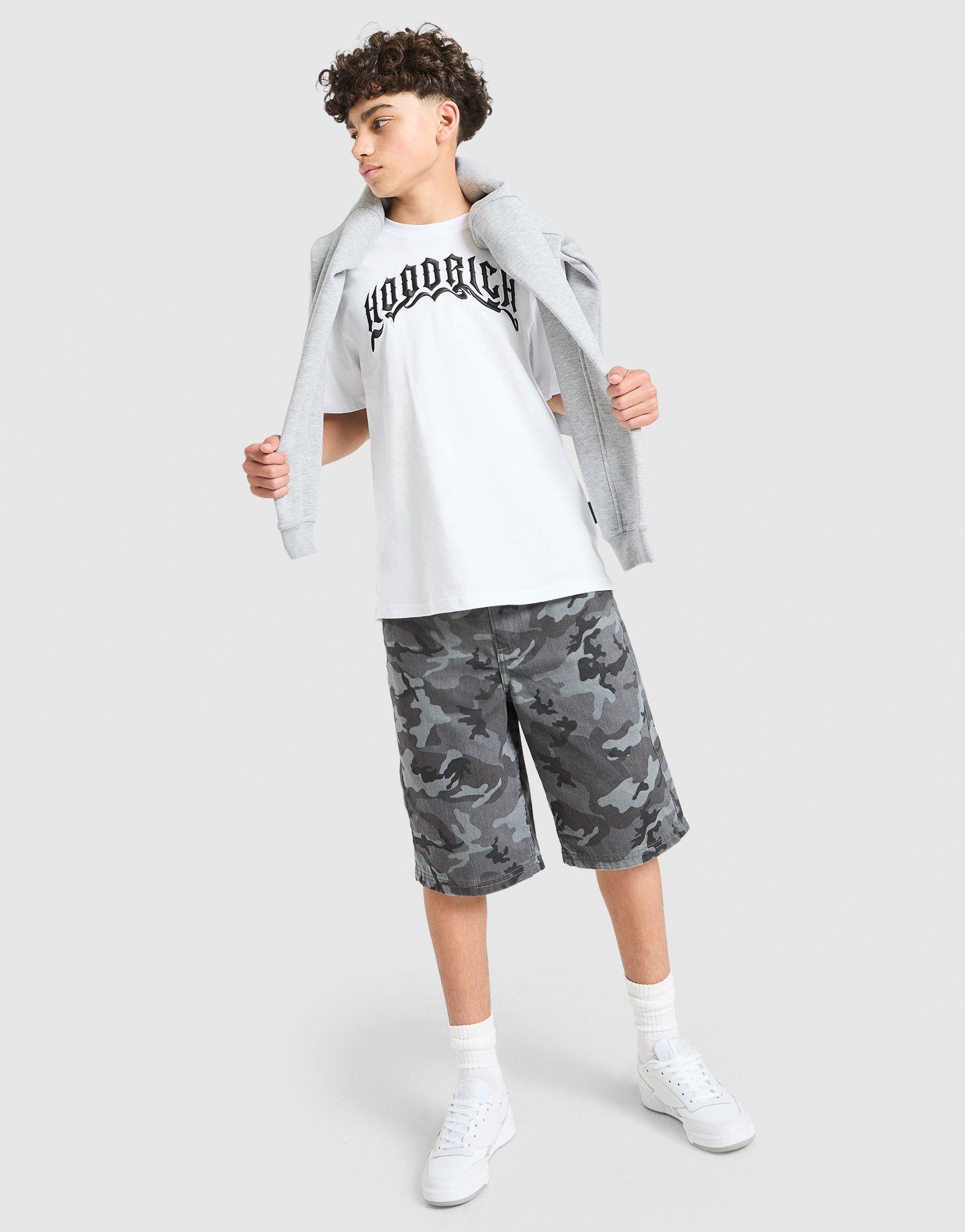 Hoodrich Pace Denim Camo Jorts Junior