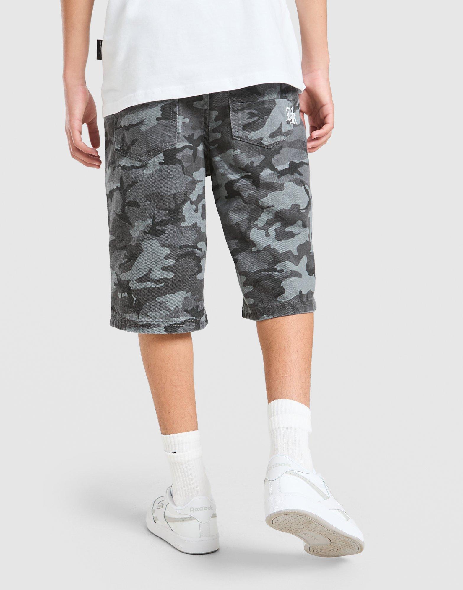 Hoodrich Pace Denim Camo Jorts Junior