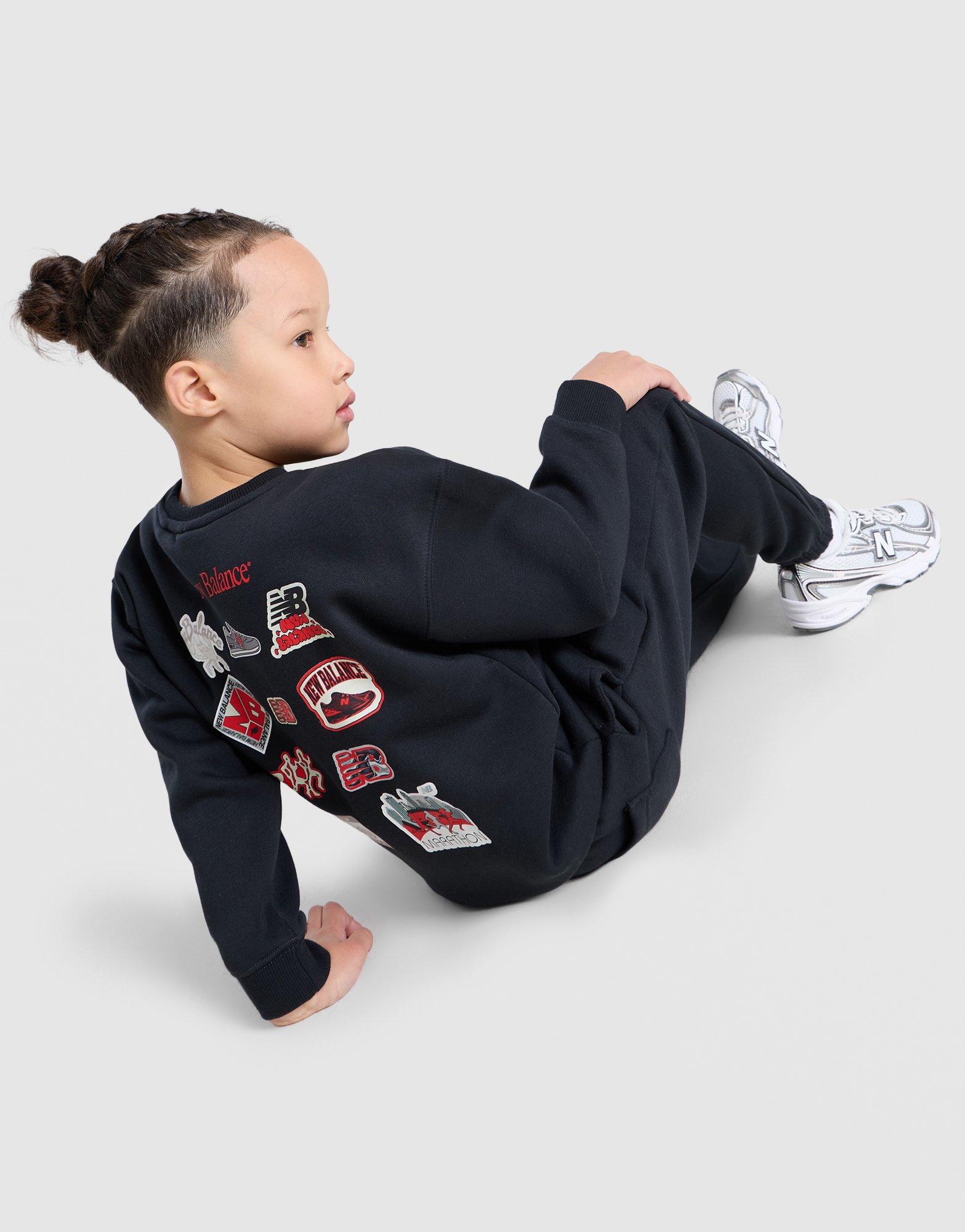 New Balance Sticker Logo Crew Tracksuit Children
