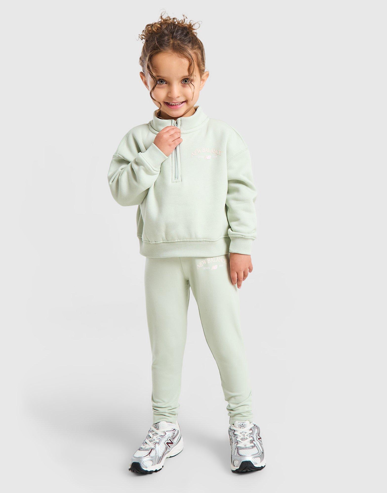 New Balance Girls' Varsity 1/4 Zip Tracksuit Infant