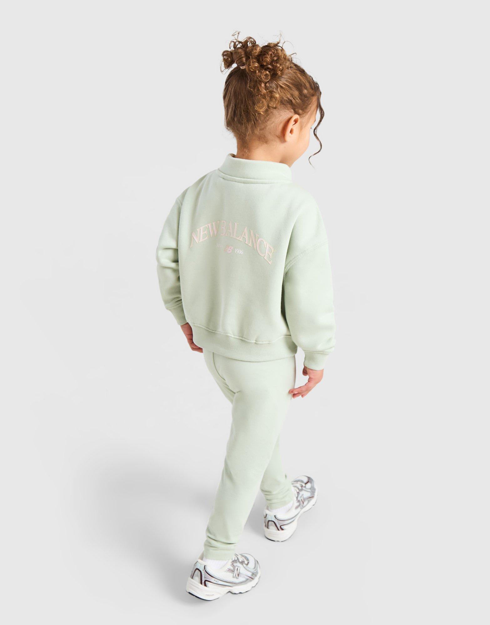 New Balance Girls' Varsity 1/4 Zip Tracksuit Infant