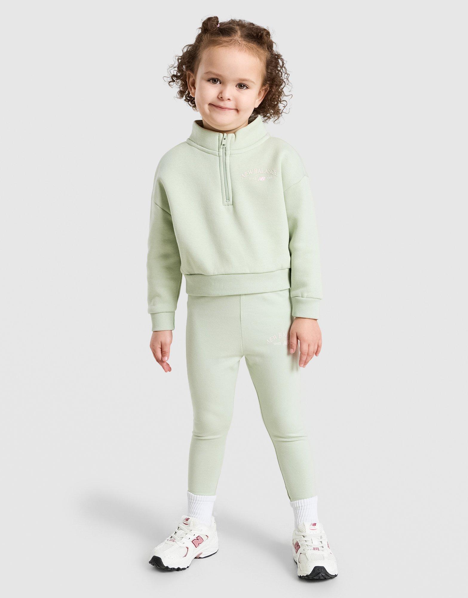 New Balance Girls' Varsity 1/4 Zip Tracksuit Infant