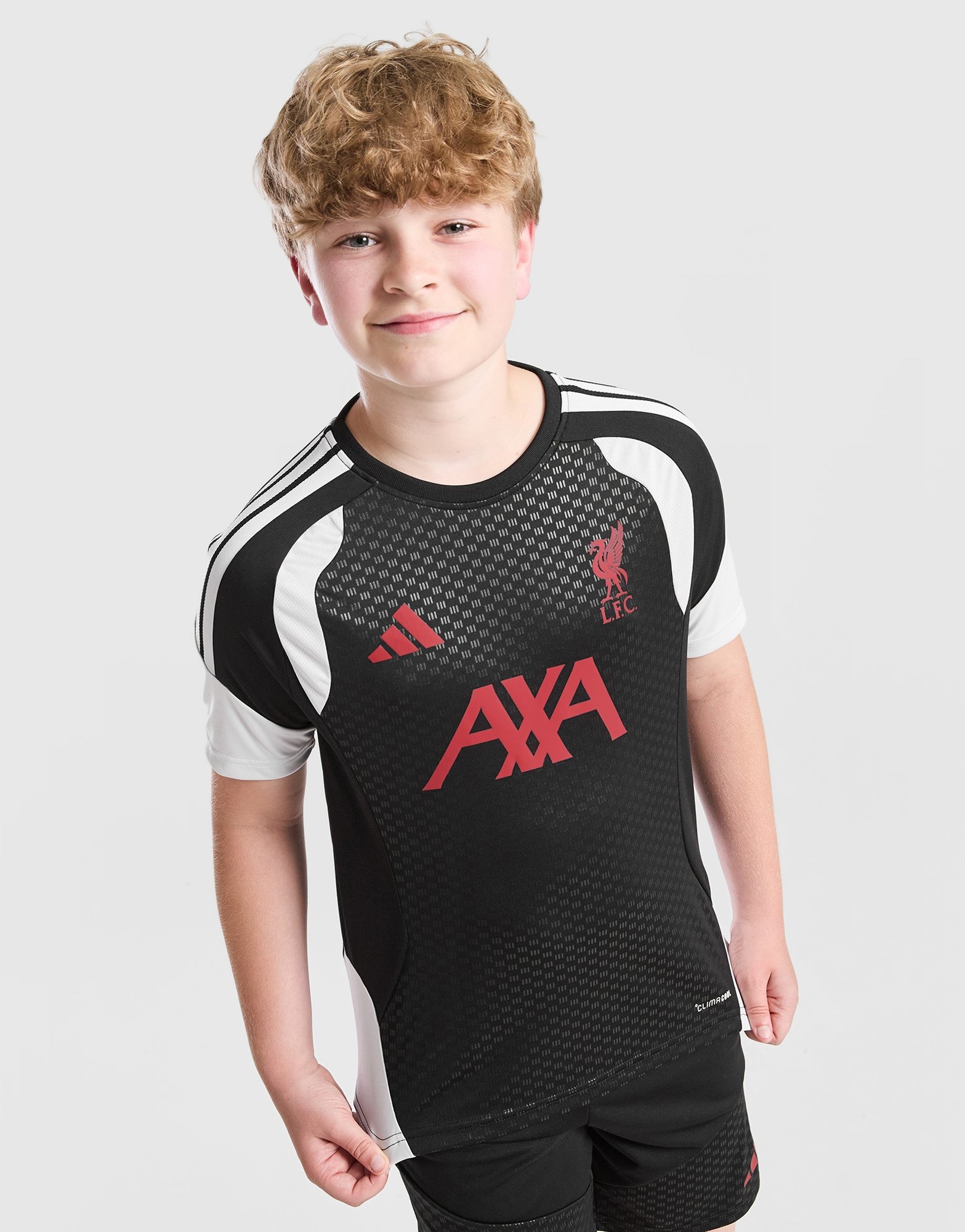 Liverpool トレーナー Black adidas Liverpool FC Tiro 26 Training Shirt Junior - JD